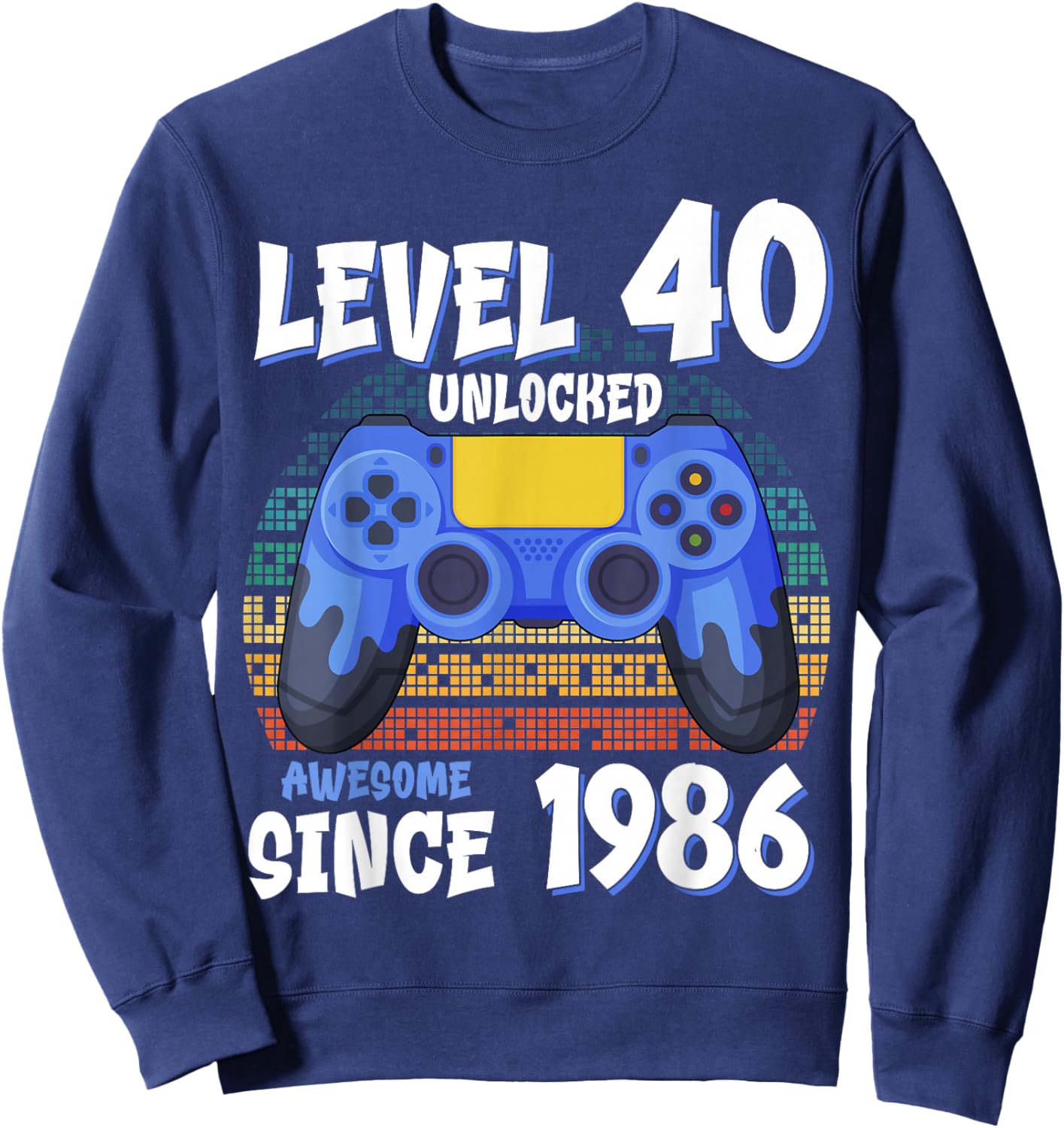 40 Years Old Bday Decorations Son Boy 1986 40th Birthday Sweatshirt - Sweatshirt | Navy