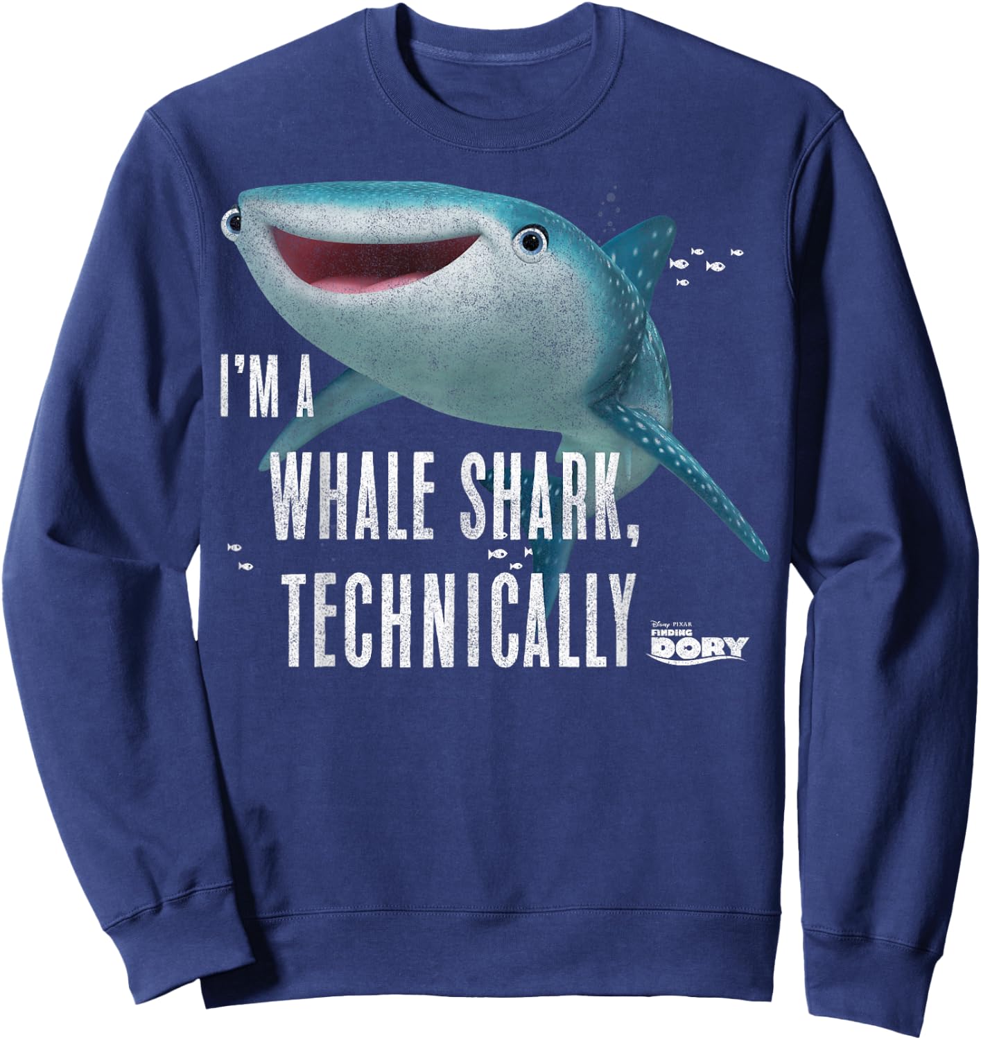 Disney Pixar Finding Dory I'm A Whale Shark Technically Sweatshirt - Sweatshirt | Navy