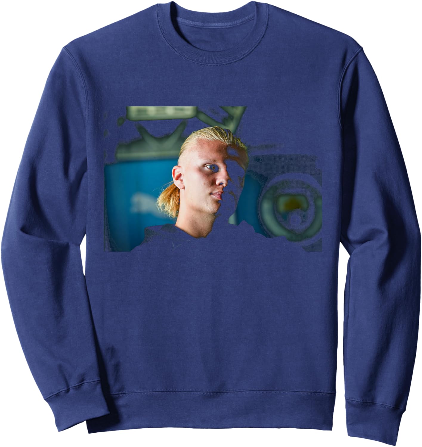 Erling Haaland Signs to Man United 2022 Football World Cup Sweatshirt - Sweatshirt | Navy