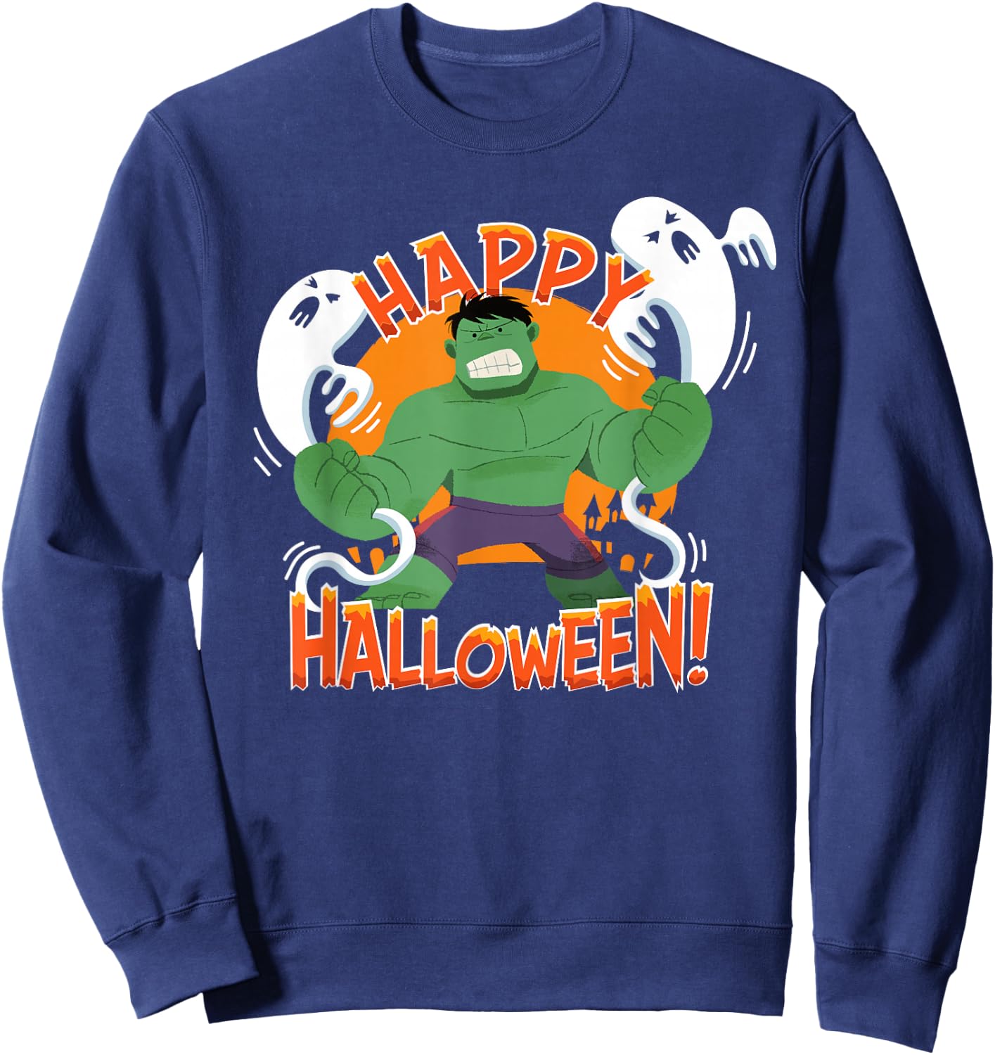Marvel Hulk Happy Halloween Sweatshirt - Sweatshirt | Navy