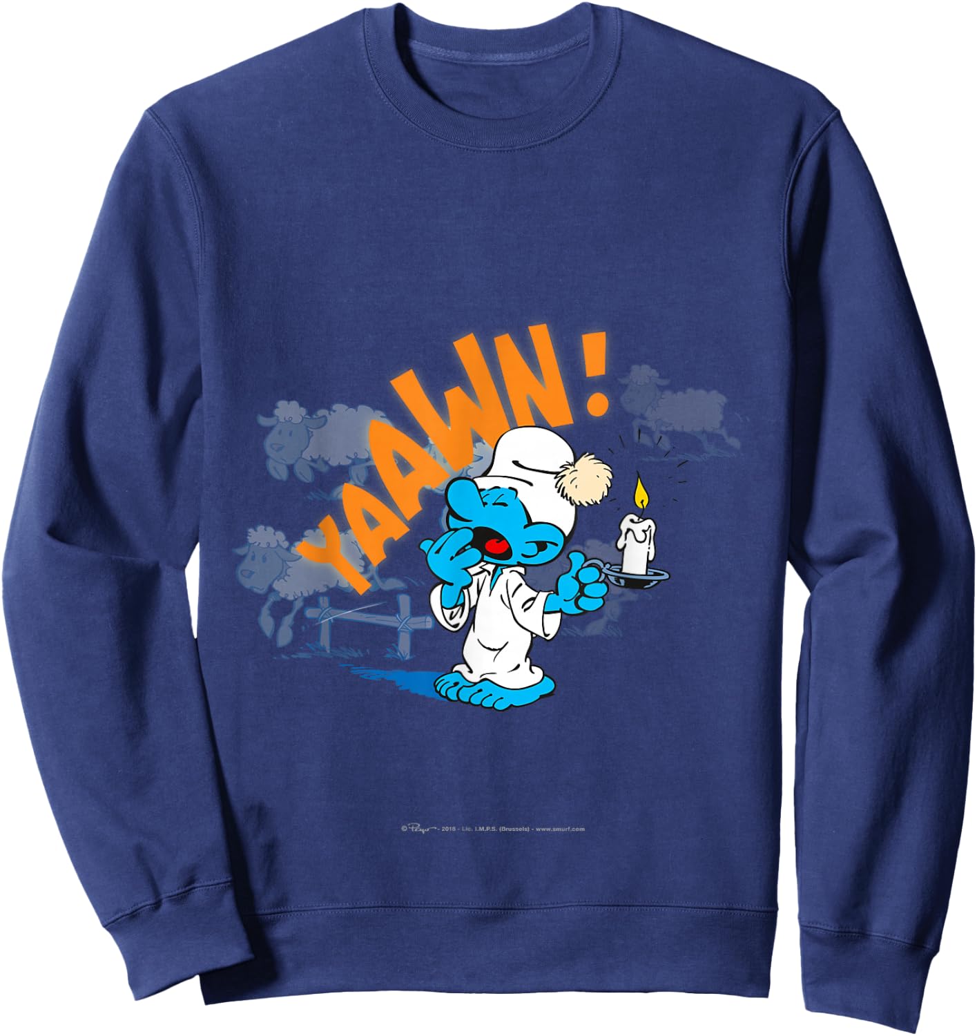 Sleepy Smurf Sweatshirt - Sweatshirt | Navy
