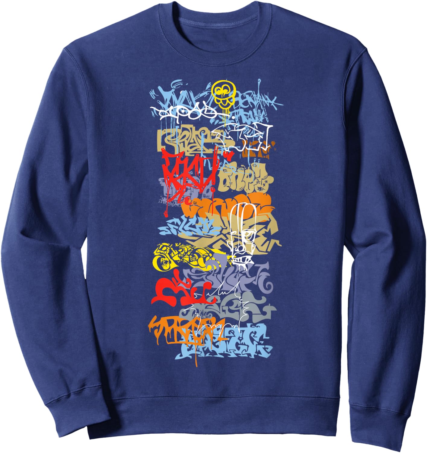 Urban Graffiti Street Art Sweatshirt - Sweatshirt | Navy