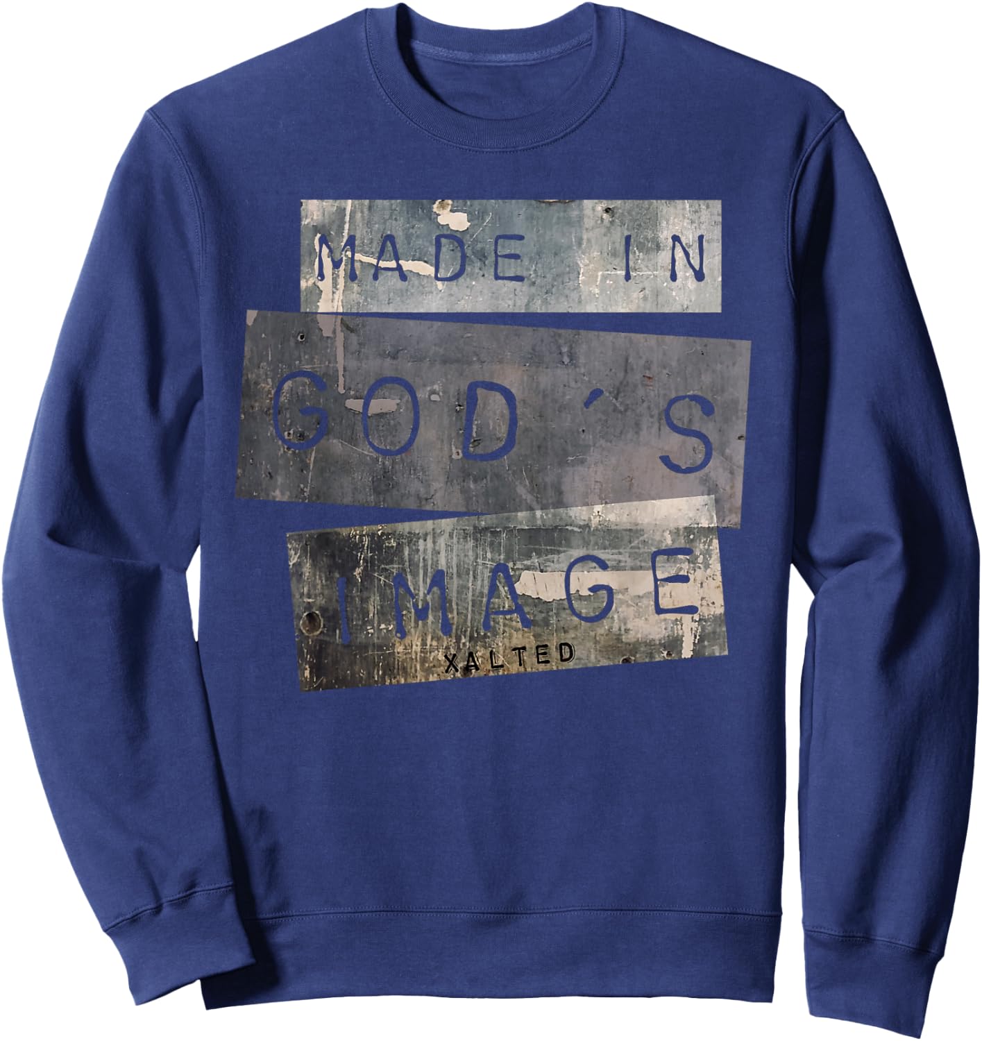 Made in God's Image T Shirt Christian Gift Sweatshirt - Sweatshirt | Navy