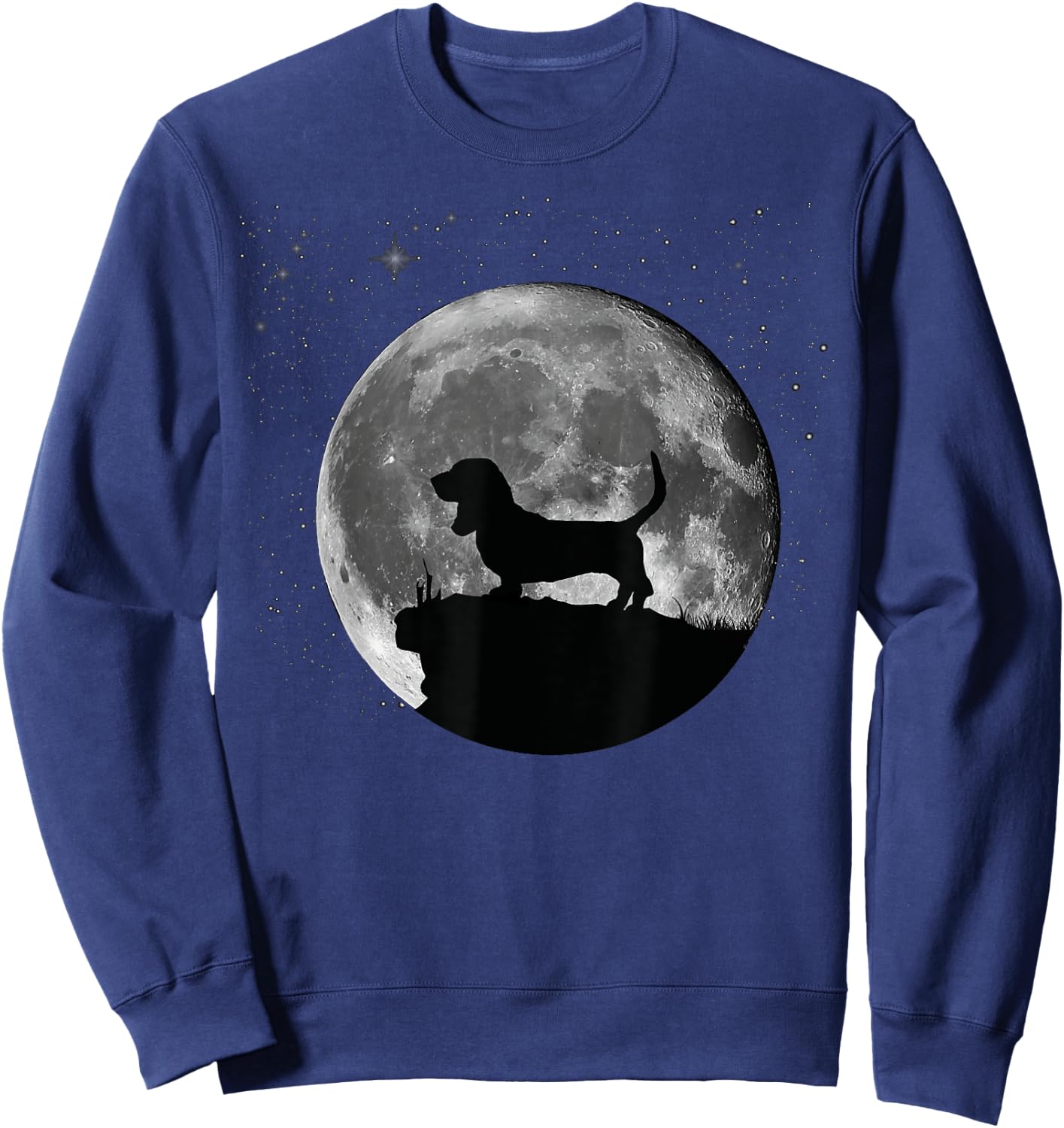 Basset Hound Dog Women Kids Sweatshirt - Sweatshirt | Navy