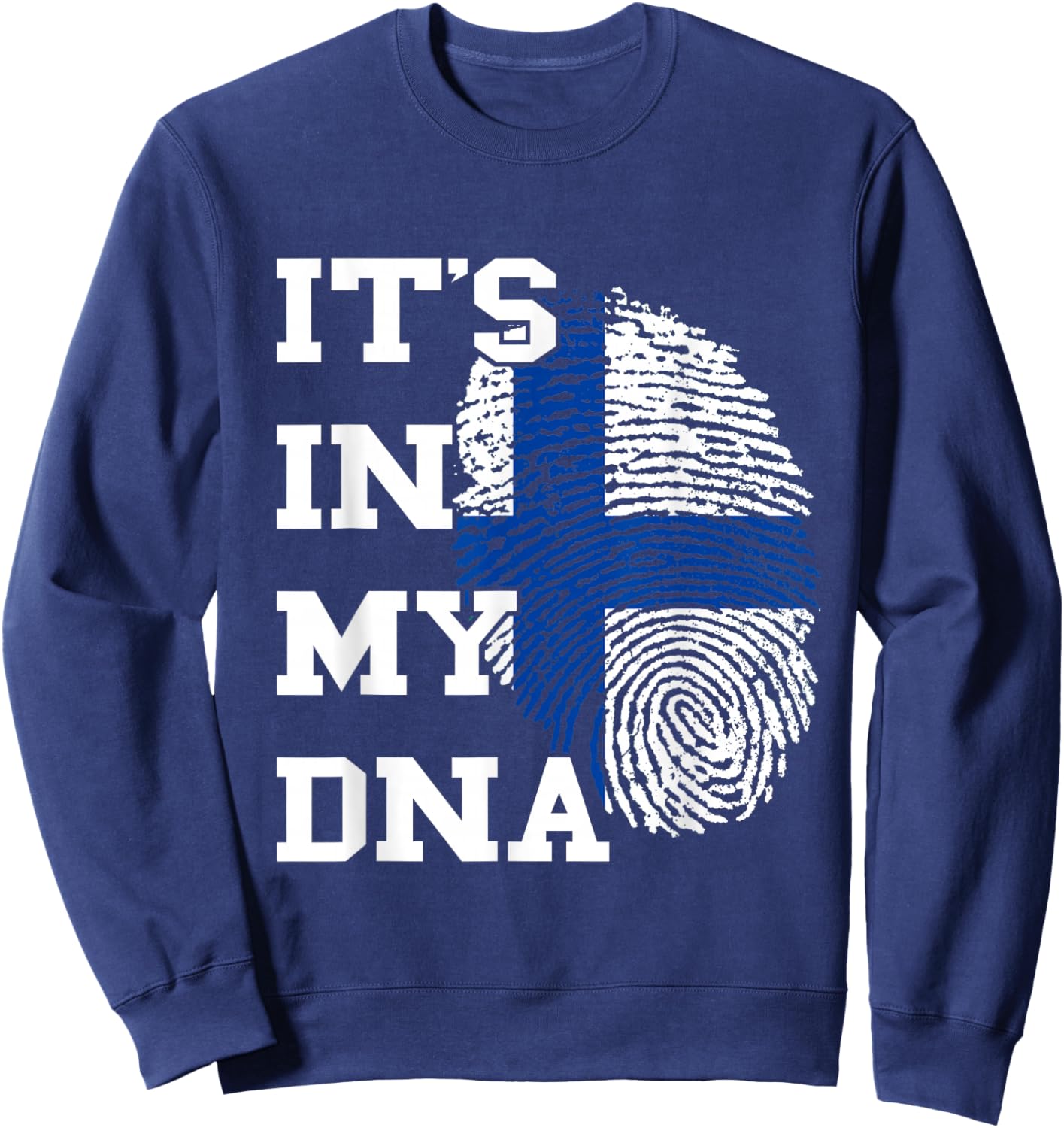 Finland Flag It's In My DNA Finnish Pride Finnish Roots Sweatshirt - Sweatshirt | Navy