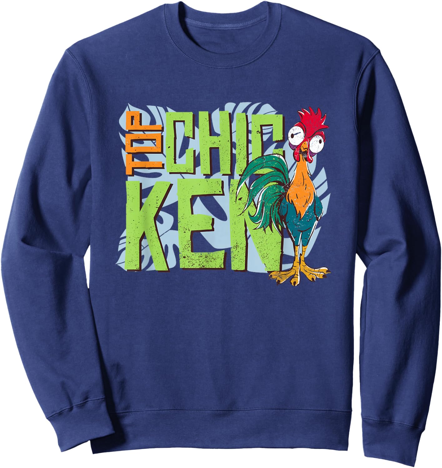 Disney Moana 2 Hei Hei Top Chicken Tropical Panel Sweatshirt - Sweatshirt | Navy
