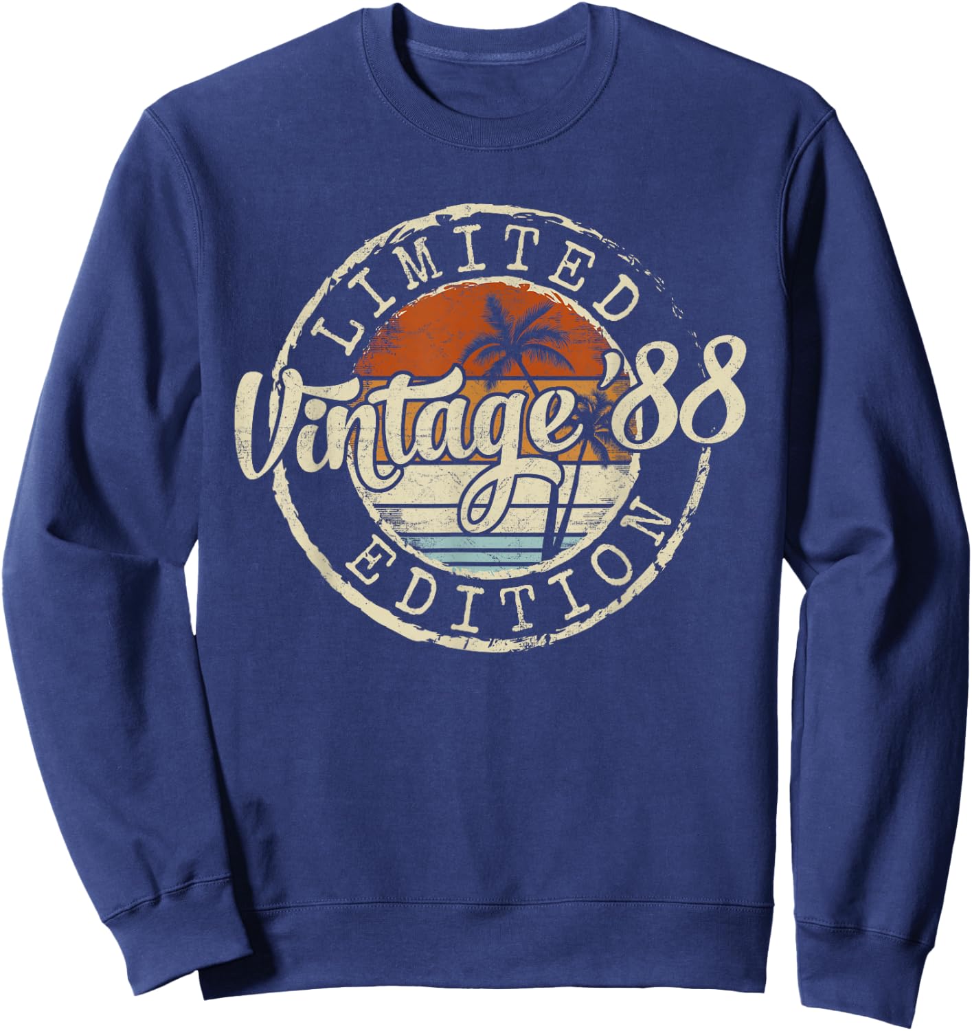 Vintage 1988 38th Birthday Gifts 38 Year Old Women Sweatshirt - Sweatshirt | Navy