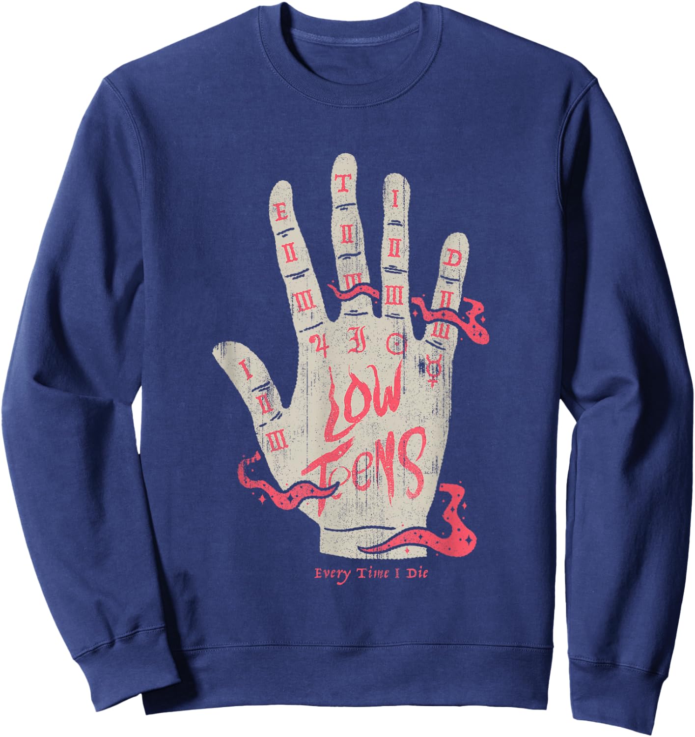 Every Time I Die - Palmreader - Official Merchandise Sweatshirt - Sweatshirt | Navy