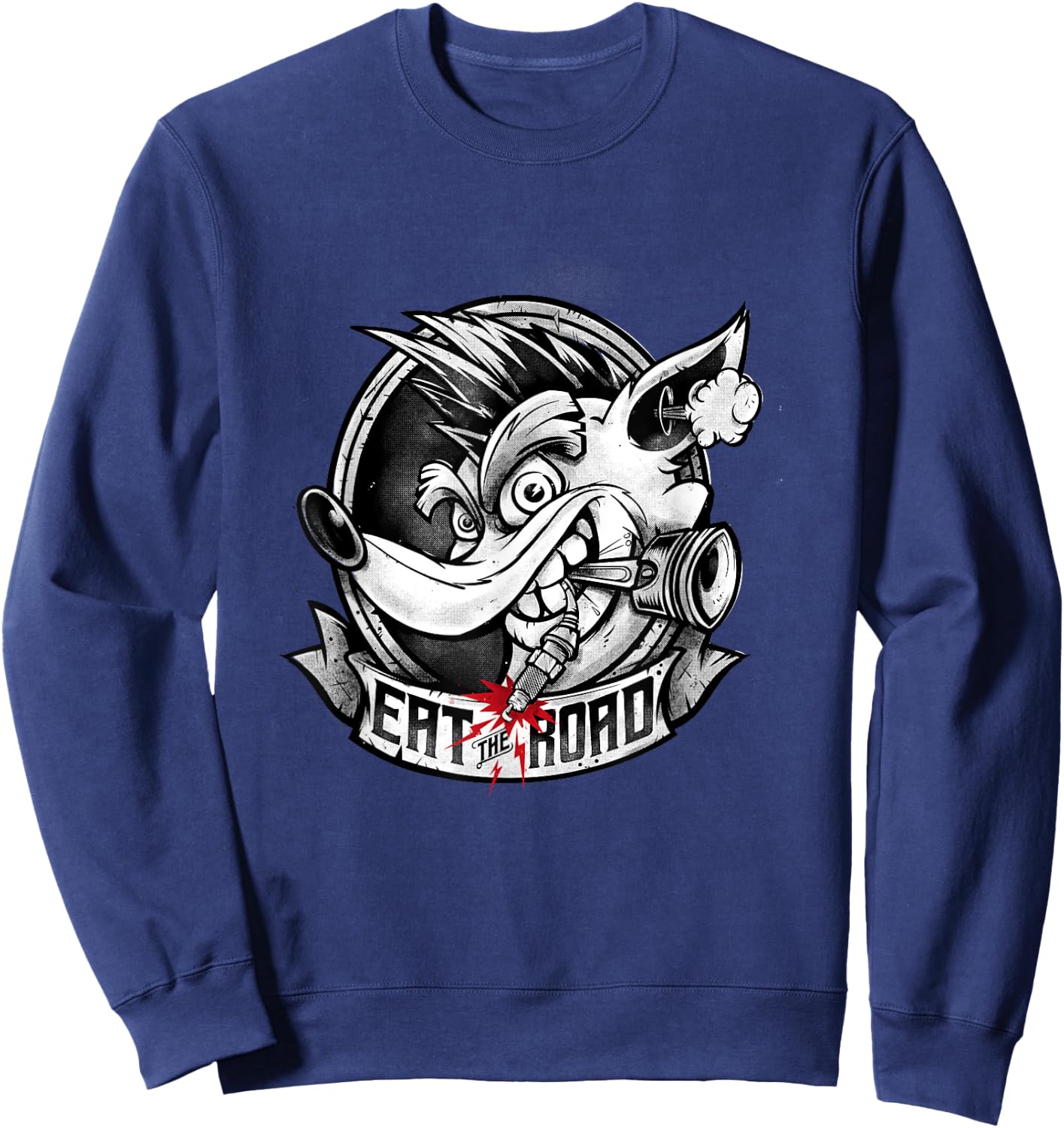 Crash Team Racing Eat the Road Sweatshirt - Sweatshirt | Navy