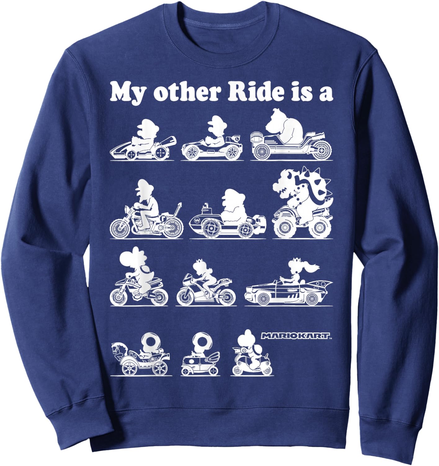 Nintendo Mario Kart My Other Ride Graphic Sweatshirt - Sweatshirt | Navy