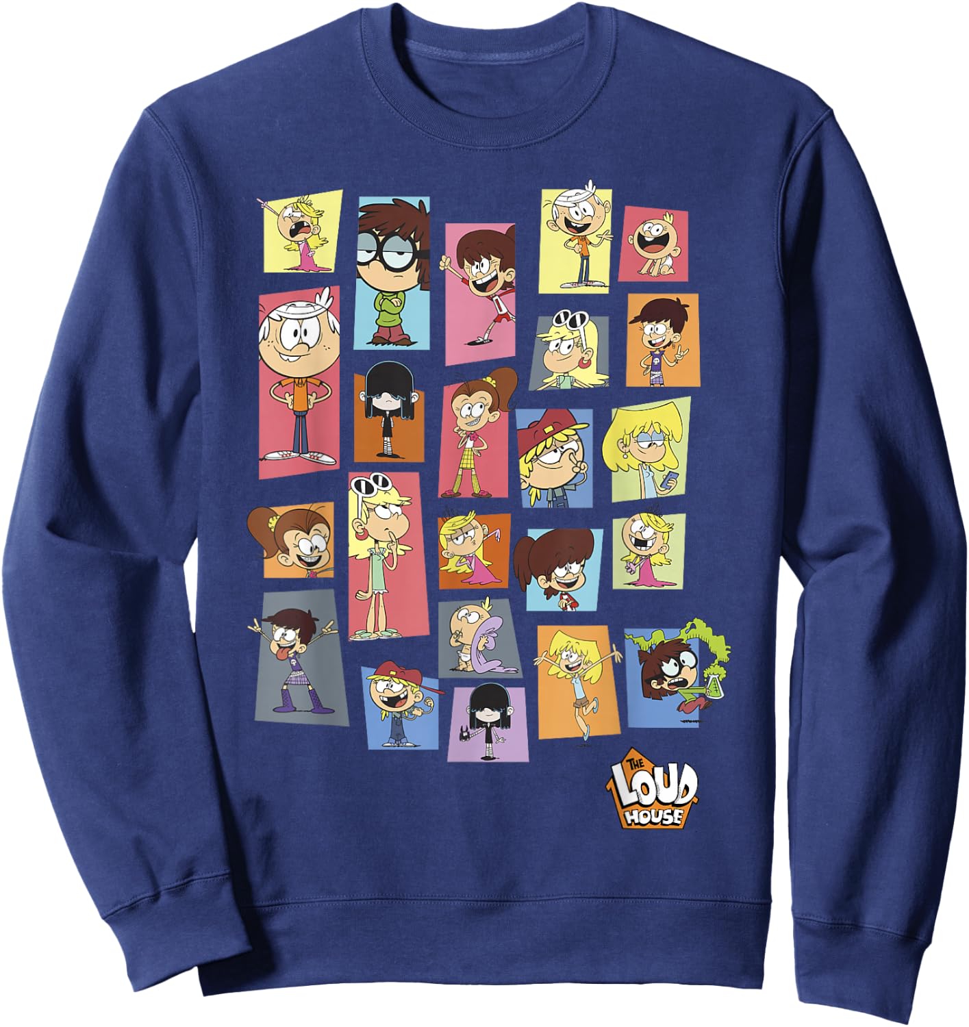The Loud House Colorful Panels Logo Sweatshirt - Sweatshirt | Navy