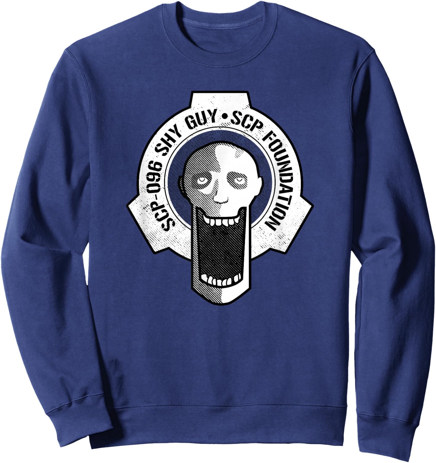 SCP-096 Shy Guy SCP Foundation Sweatshirt - Sweatshirt | Navy