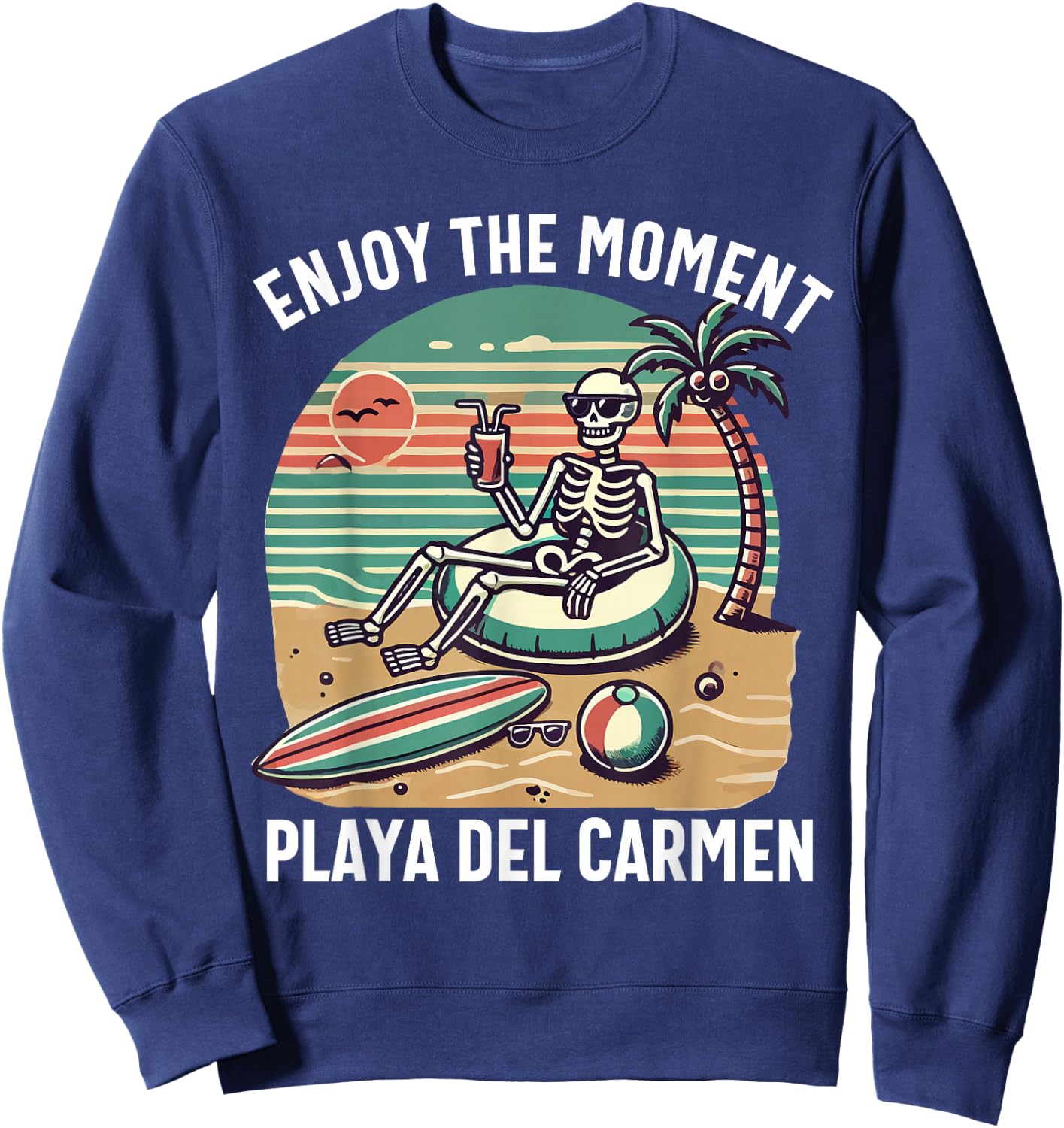 Playa Del Carmen Mexico Souvenir Mexican Vacation Men Women Sweatshirt - Sweatshirt | Navy