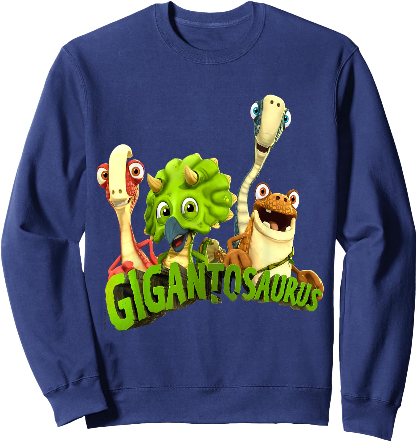 Gigantosaurus Logo with 4 Kid Dinos Sweatshirt - Sweatshirt | Navy