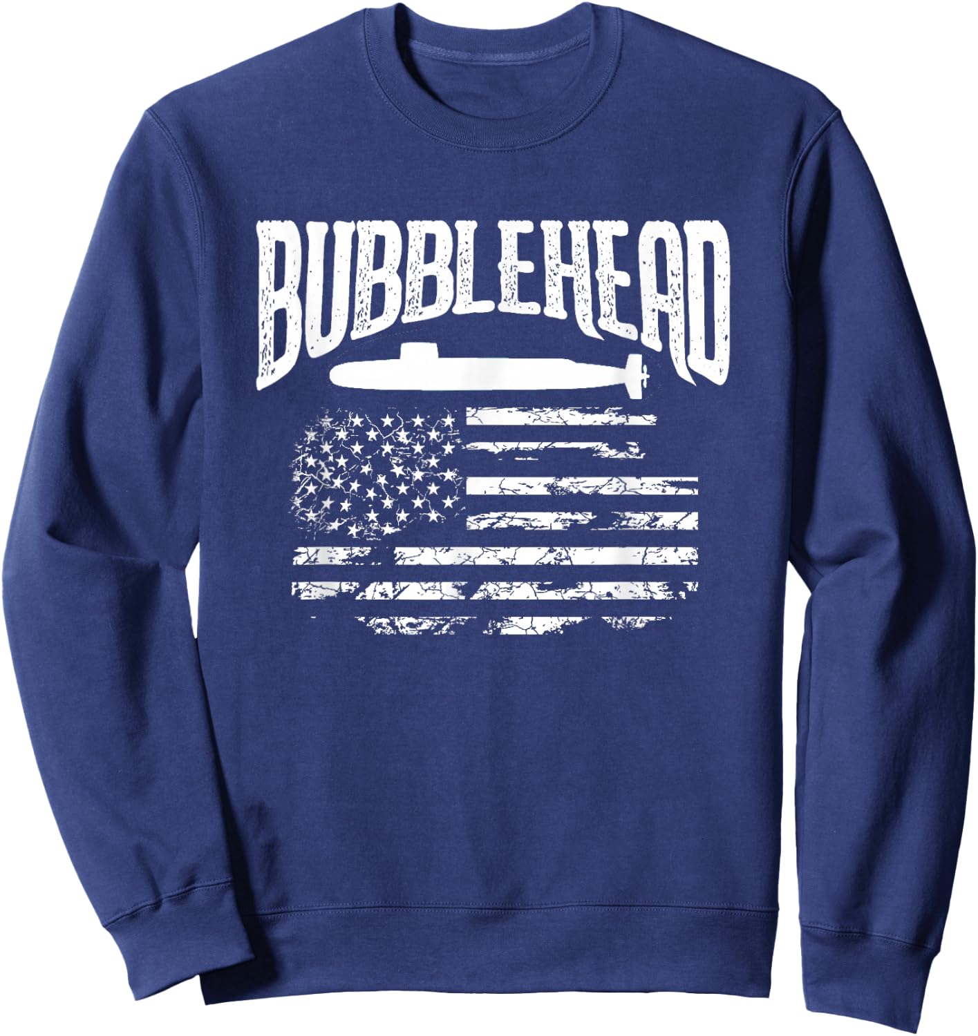 Bubblehead Submarine Veteran T Shirt - Gift Submariner Sweatshirt - Sweatshirt | Navy