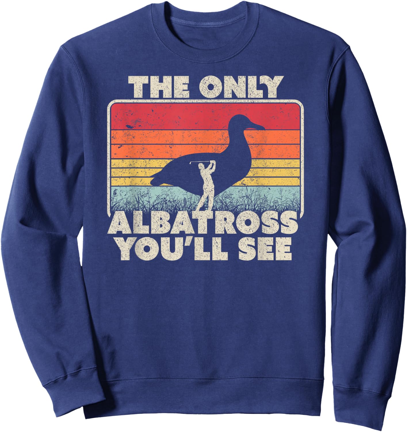 Golf Albatros Albatross Shirt Vintage Sweatshirt - Sweatshirt | Navy