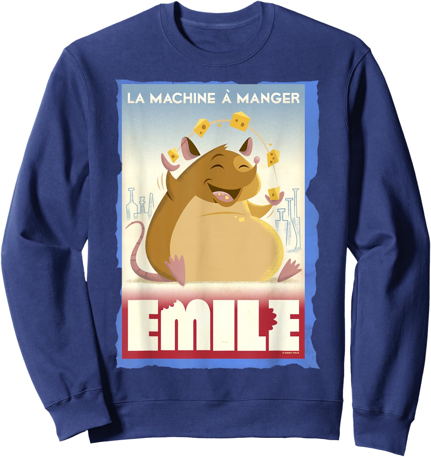 Disney Pixar Ratatouille Emile Eating Poster Sweatshirt - Sweatshirt | Navy