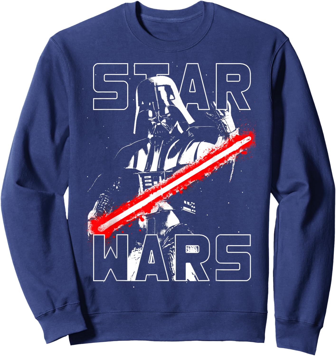 Star Wars Darth Vader Lightsaber Taunting Graphic Sweatshirt - Sweatshirt | Navy