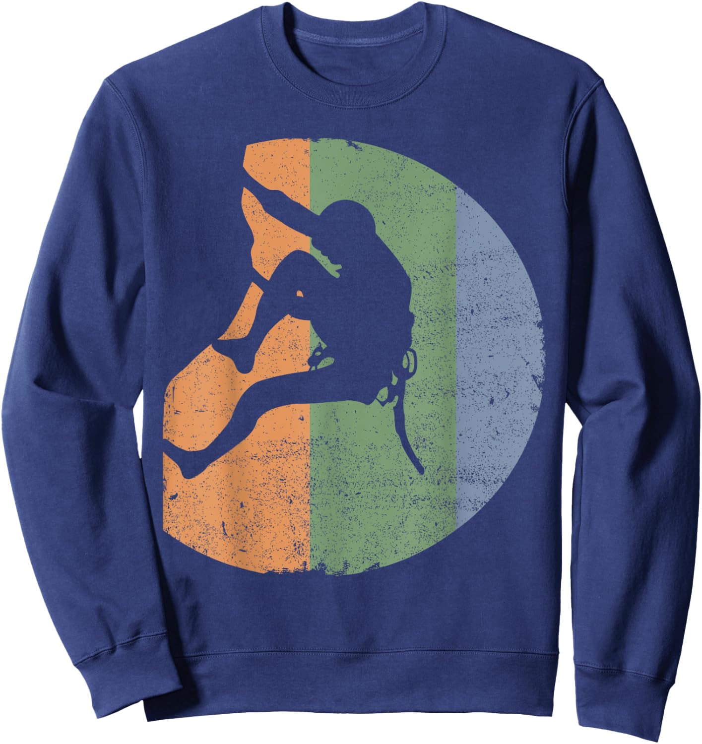 Rock Climbing Vintage Climber - Outdoor Gear Sweatshirt - Sweatshirt | Navy