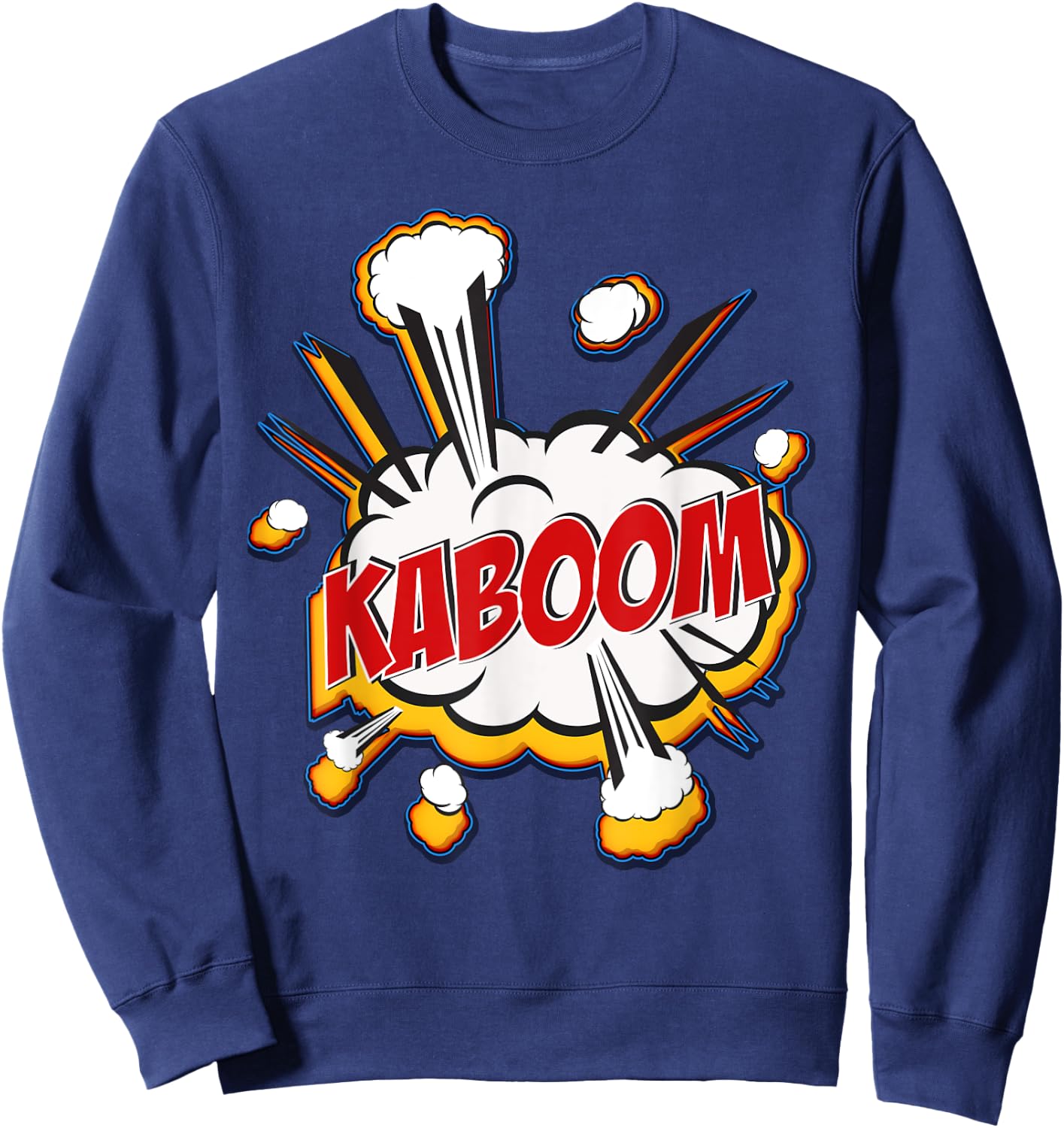 Kaboom Comic Sound Effects T Shirt Sweatshirt - Sweatshirt | Navy