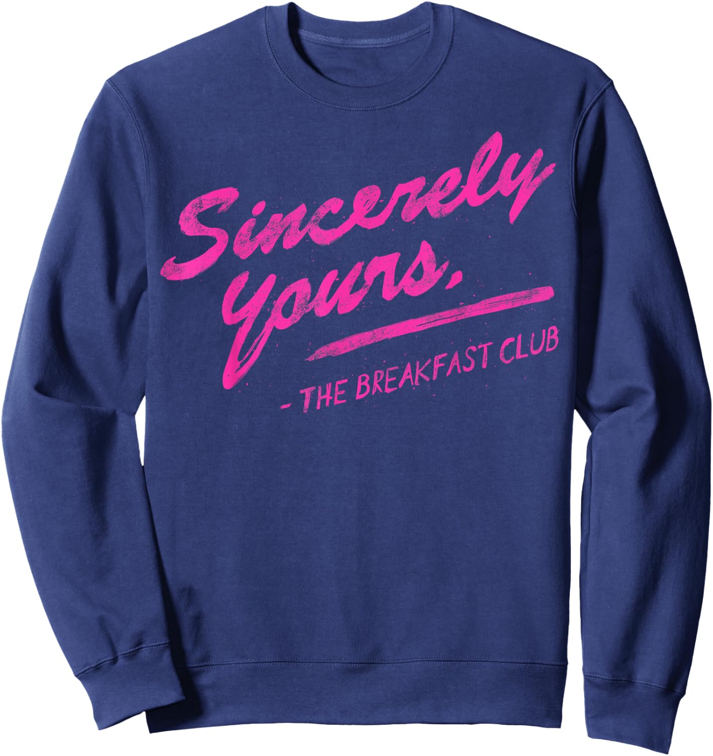 Breakfast Club Sincerely Yours Painted Sweatshirt - Sweatshirt | Navy
