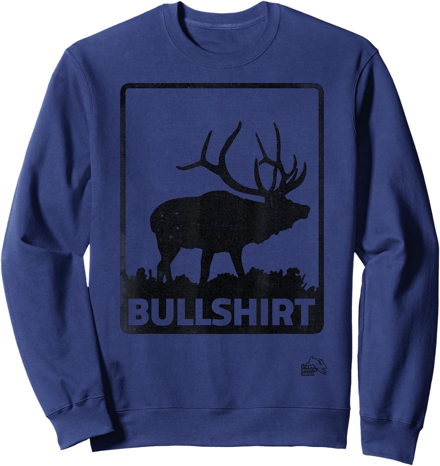 Funny Bullshirt Elk Hunting Sweatshirt - Sweatshirt | Navy