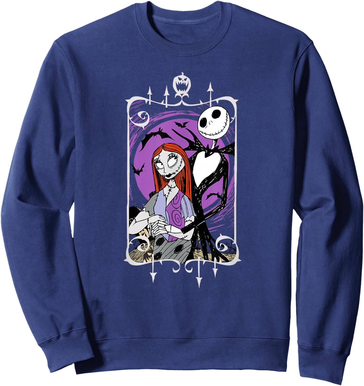 Disney - Nightmare Before Christmas Jack and Sally Sweatshirt - Sweatshirt | Navy