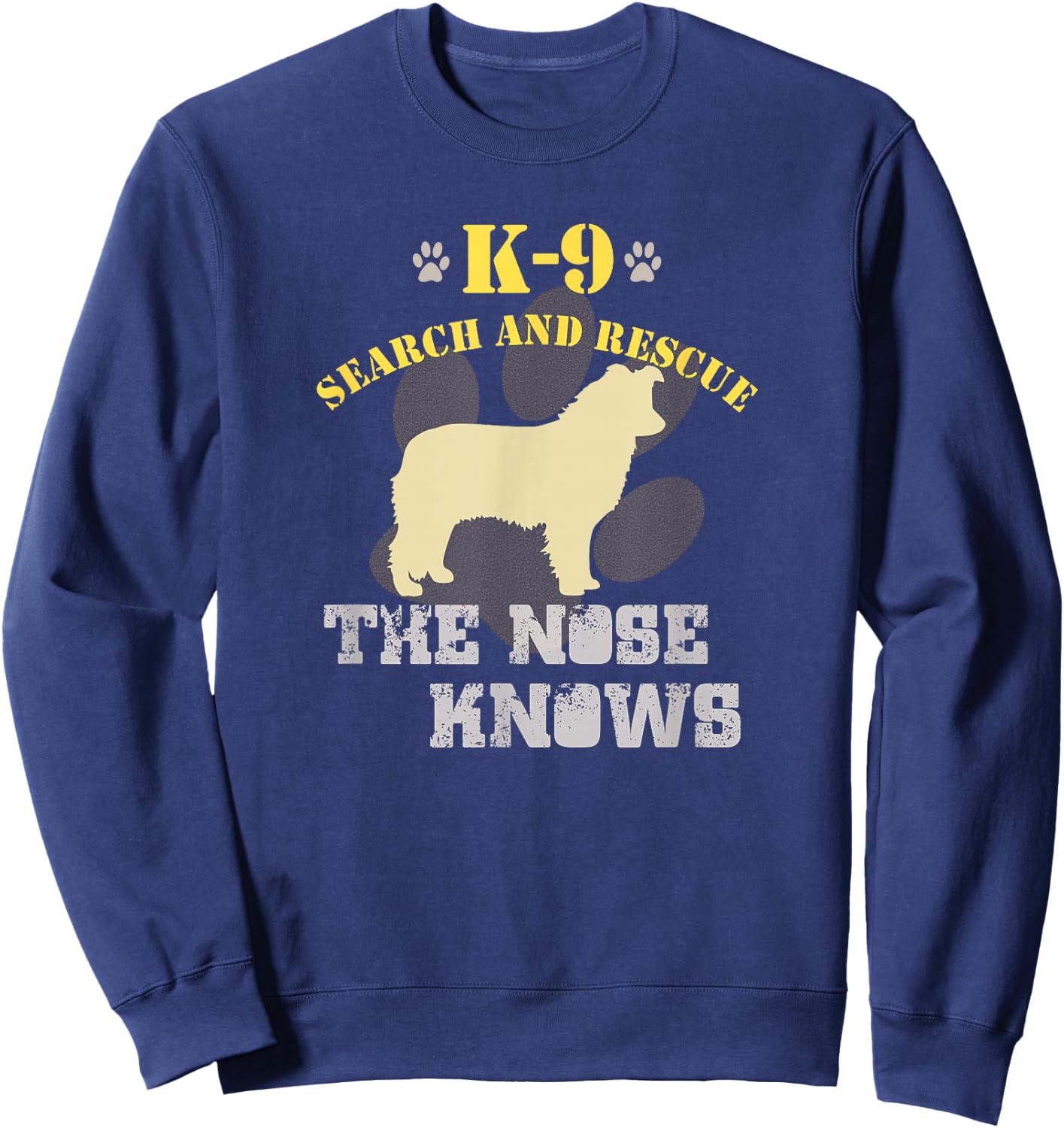 K9 Search & Rescue Dog Team Border Collie Tracking SAR Sweatshirt - Sweatshirt | Navy