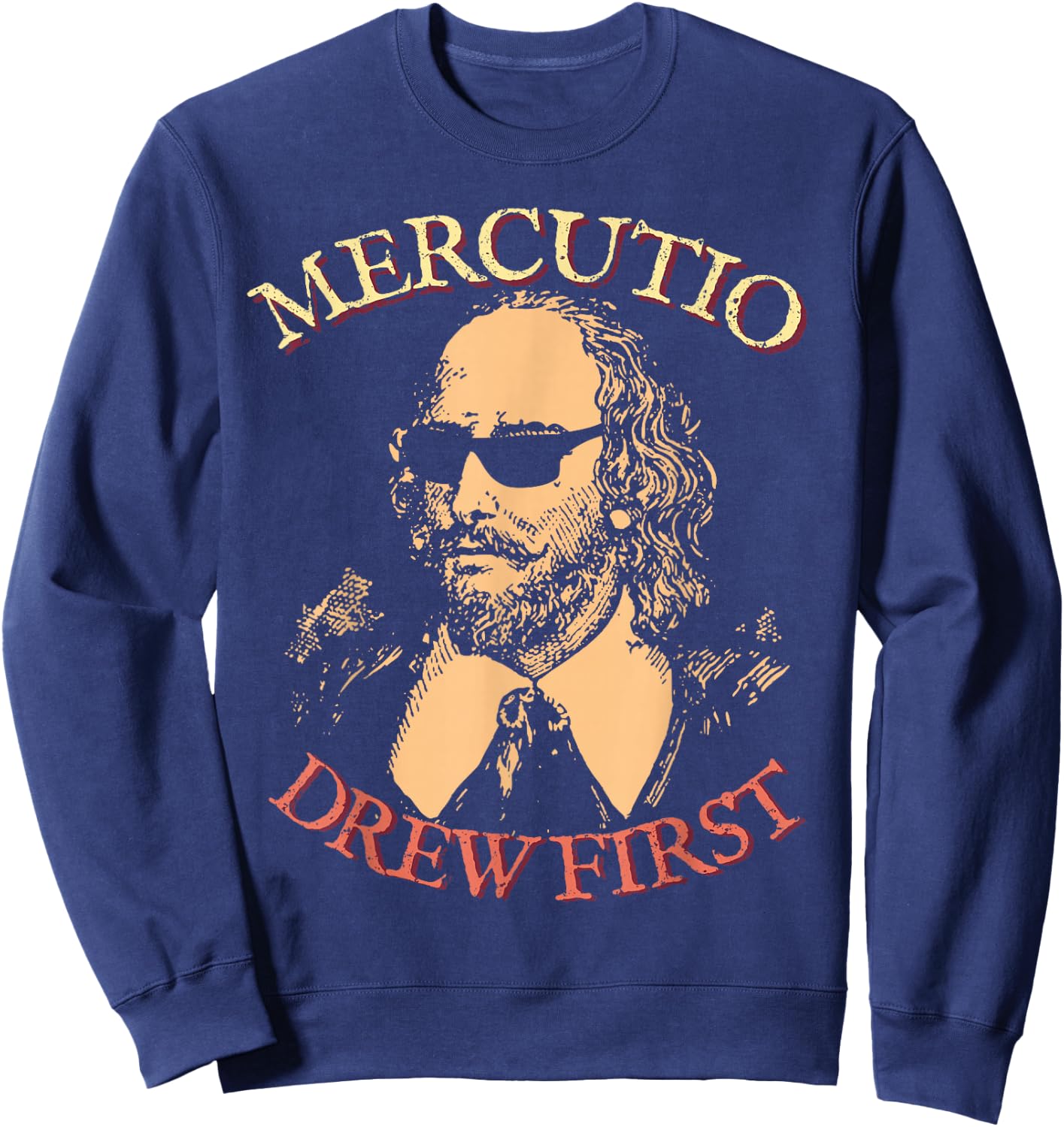 Mercutio Drew First William Shakespeare Romeo & Juliet Sweatshirt - Sweatshirt | Navy
