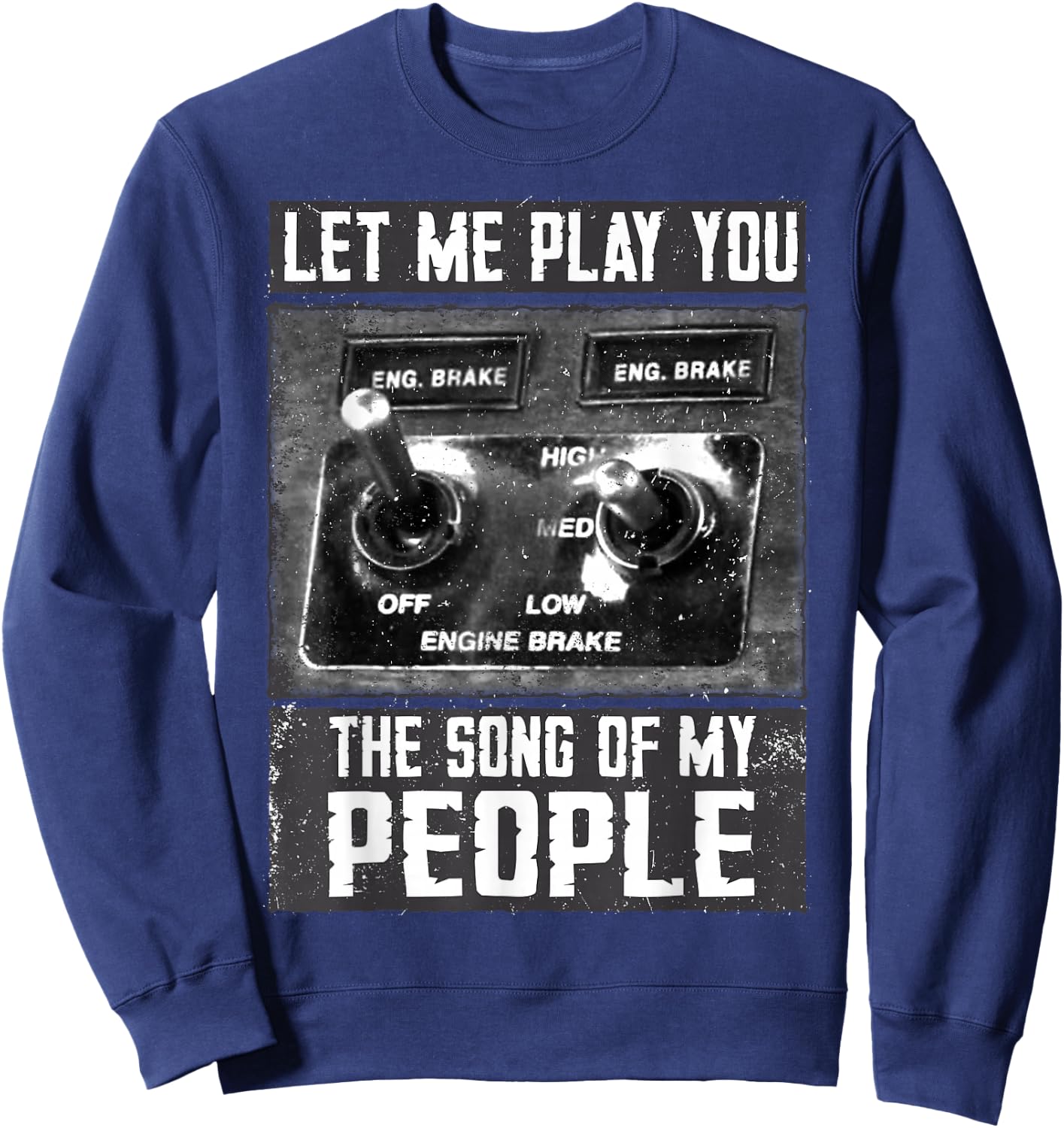 Funny Trucker - Jake Brake Sweatshirt - Sweatshirt | Navy
