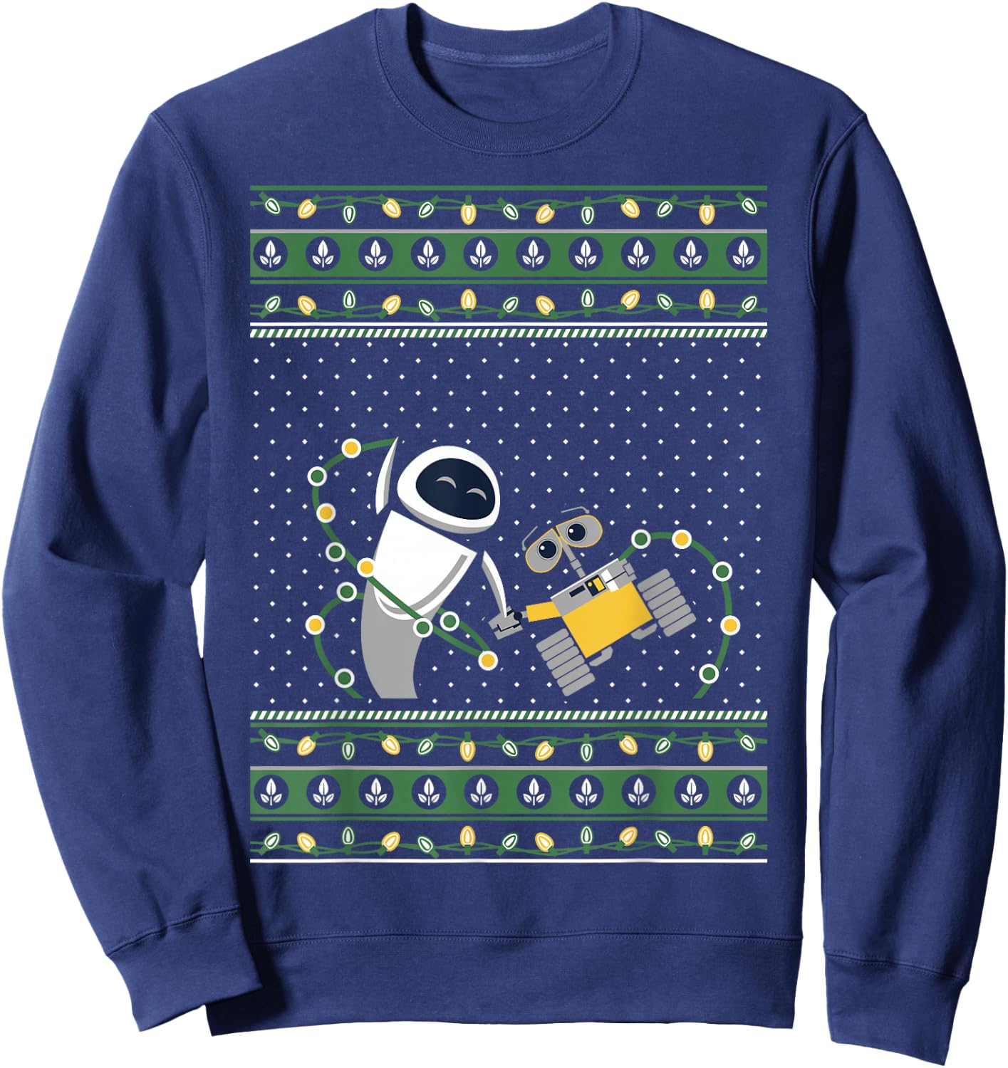 Disney Pixar Wall-E Eve Ugly Christmas Sweater Sweatshirt - Sweatshirt | Navy