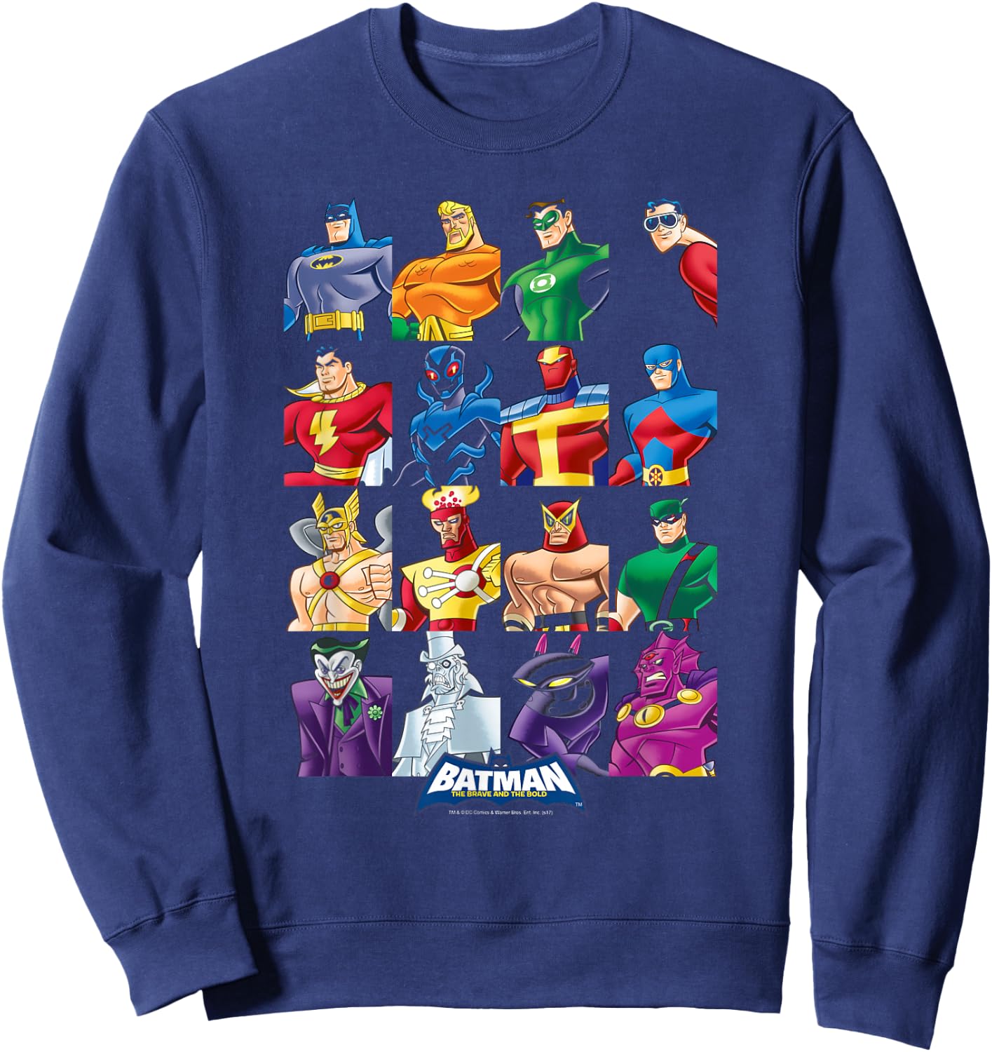 Batman: The Brave and the Bold Cast of Characters Sweatshirt - Sweatshirt | Navy