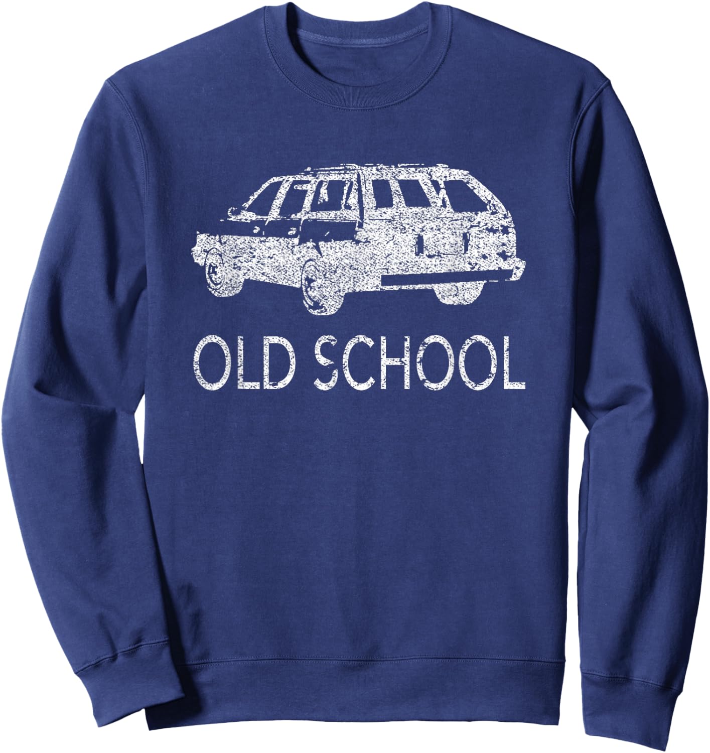 Old School Station Wagon Vintage Style Sweatshirt - Sweatshirt | Navy