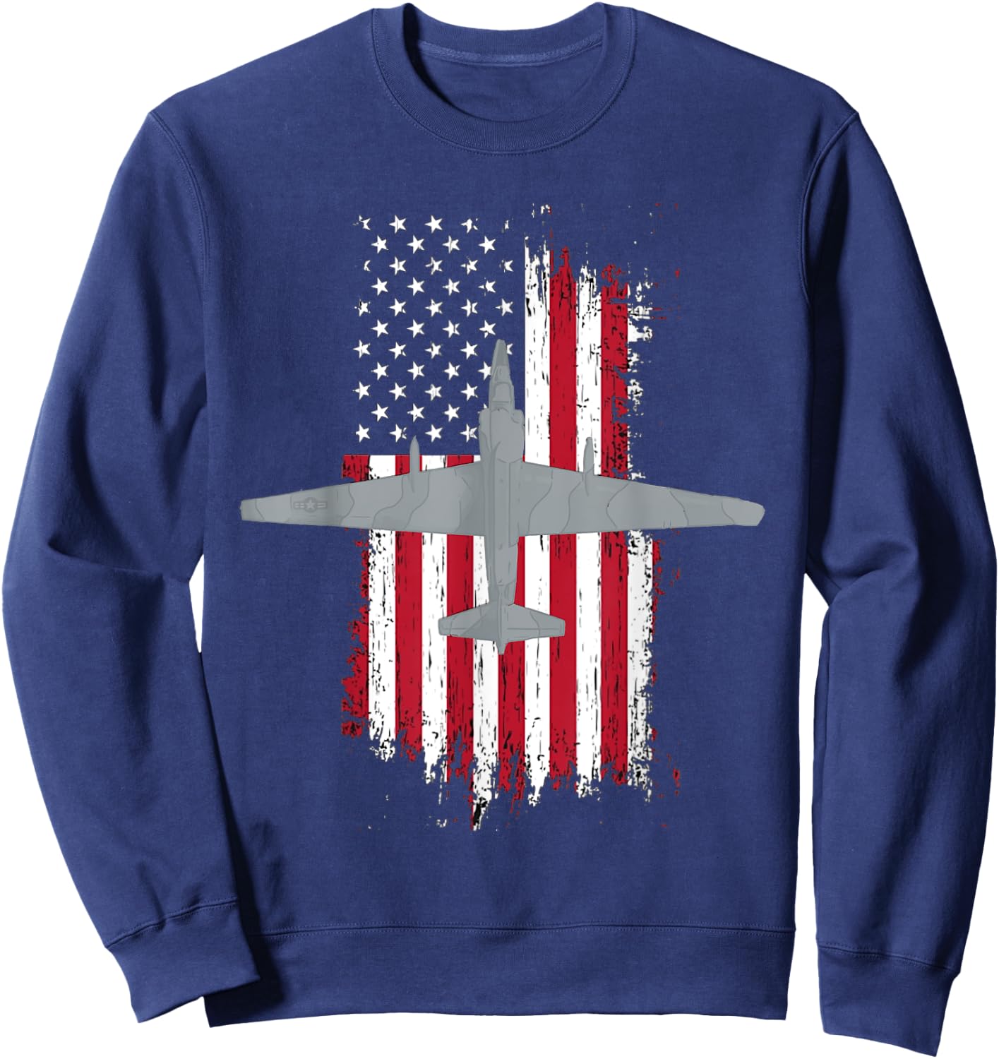 U-2 Dragon Lady Spy Plane American Flag Military Shirt Sweatshirt - Sweatshirt | Navy