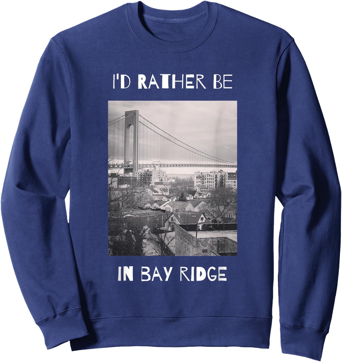 Bay Ridge Brooklyn Sweatshirt - Sweatshirt | Navy