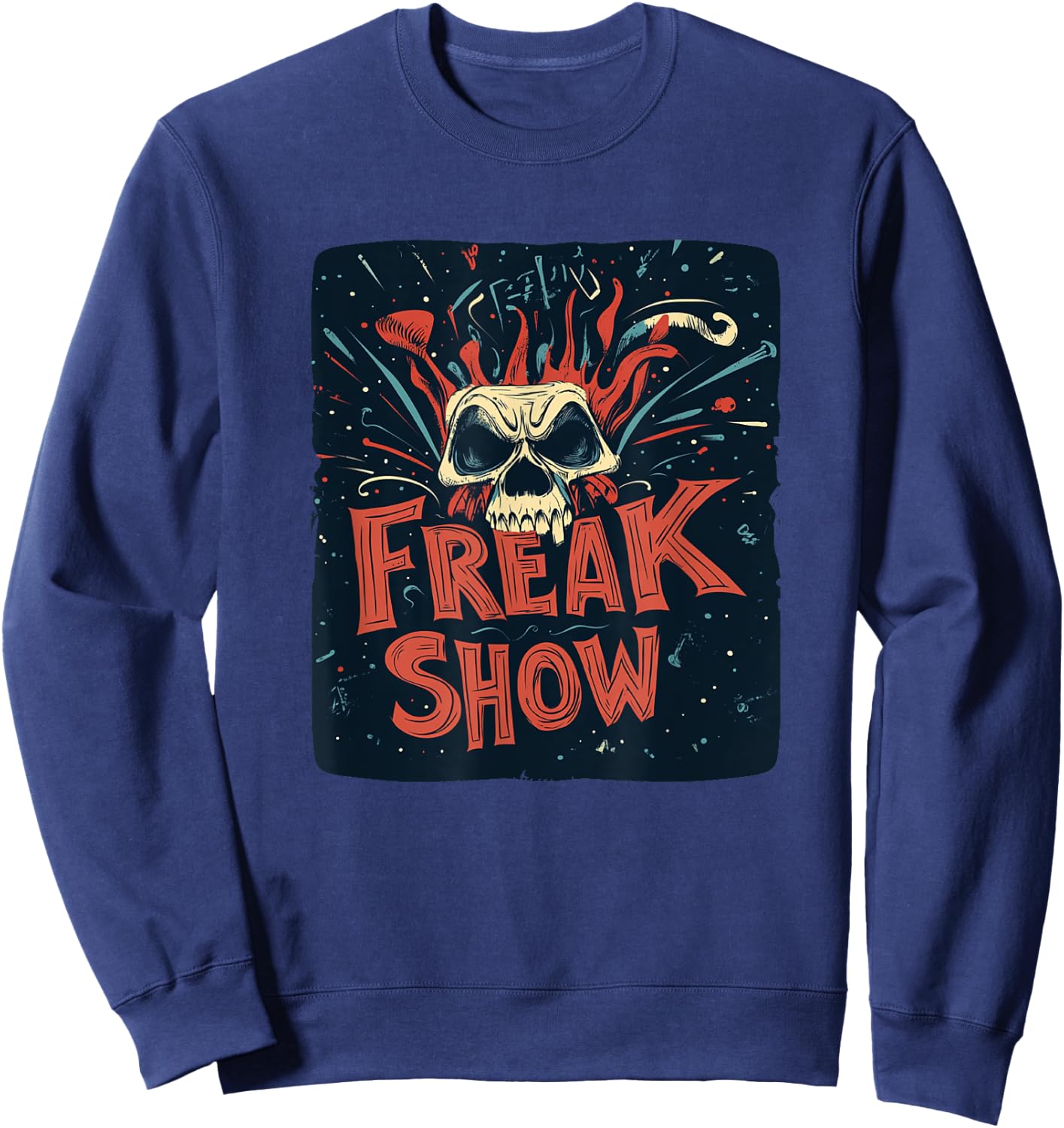 Embrace the Extraordinary in the Freak Show Costume Sweatshirt - Sweatshirt | Navy