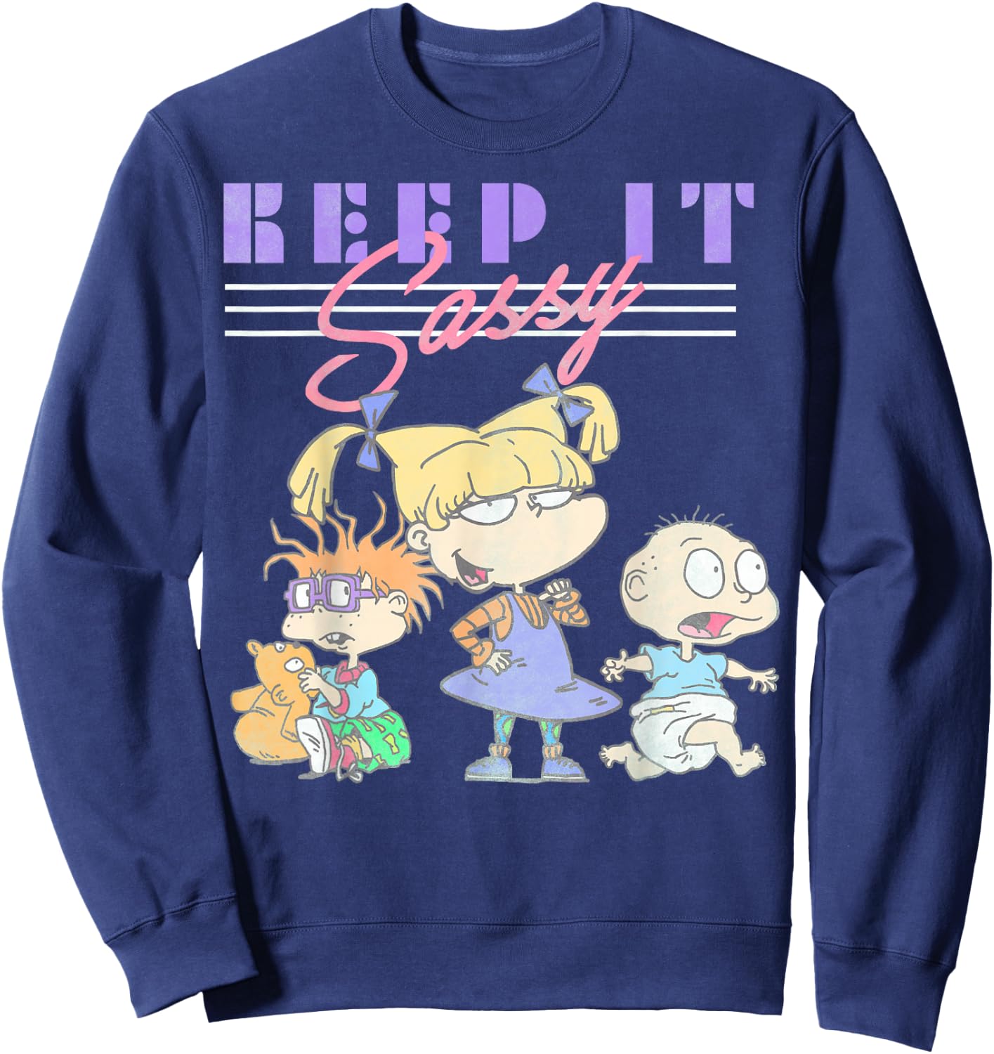 Nickelodeon Rugrats Angelica Keep It Sassy Sweatshirt - Sweatshirt | Navy