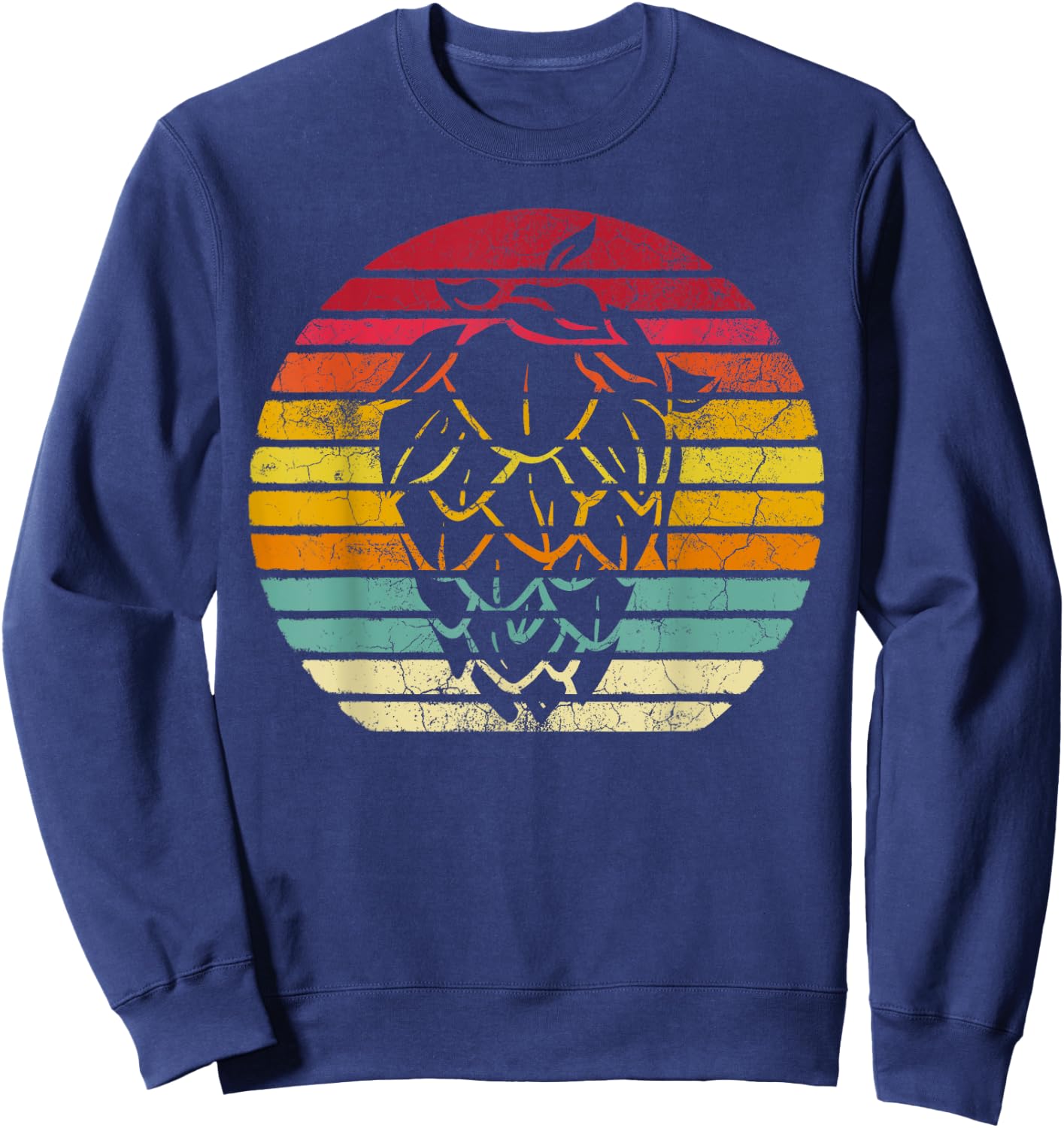 Vintage Retro Hops Leaf Beer Brewing IPA Father's Day Gift Sweatshirt - Sweatshirt | Navy