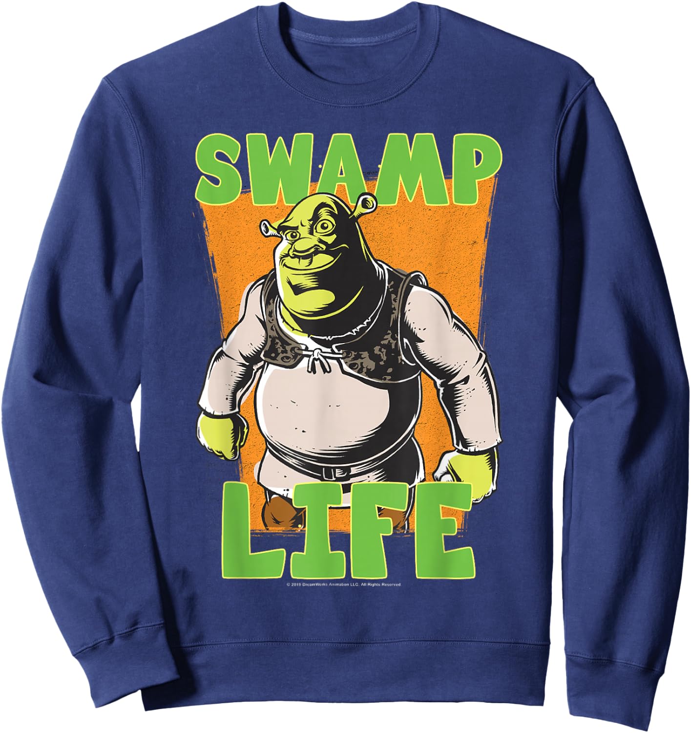 Shrek Cartoon Swamp Life Sweatshirt - Sweatshirt | Navy