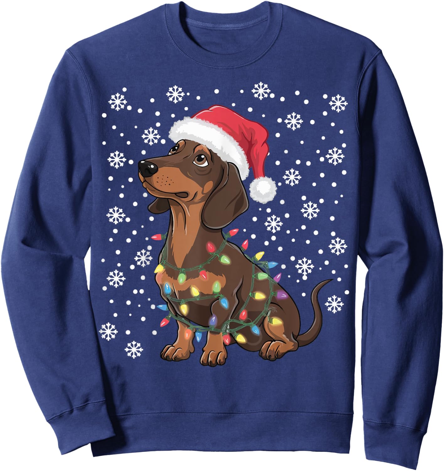 Dachshund Christmas Sweatshirt - Sweatshirt | Navy