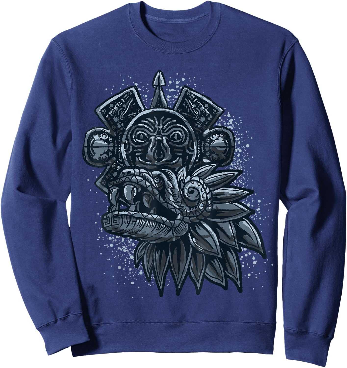 Aztec God Quetzalcoatl Cool Snake Dragon Inca Maya Gift Sweatshirt - Sweatshirt | Navy
