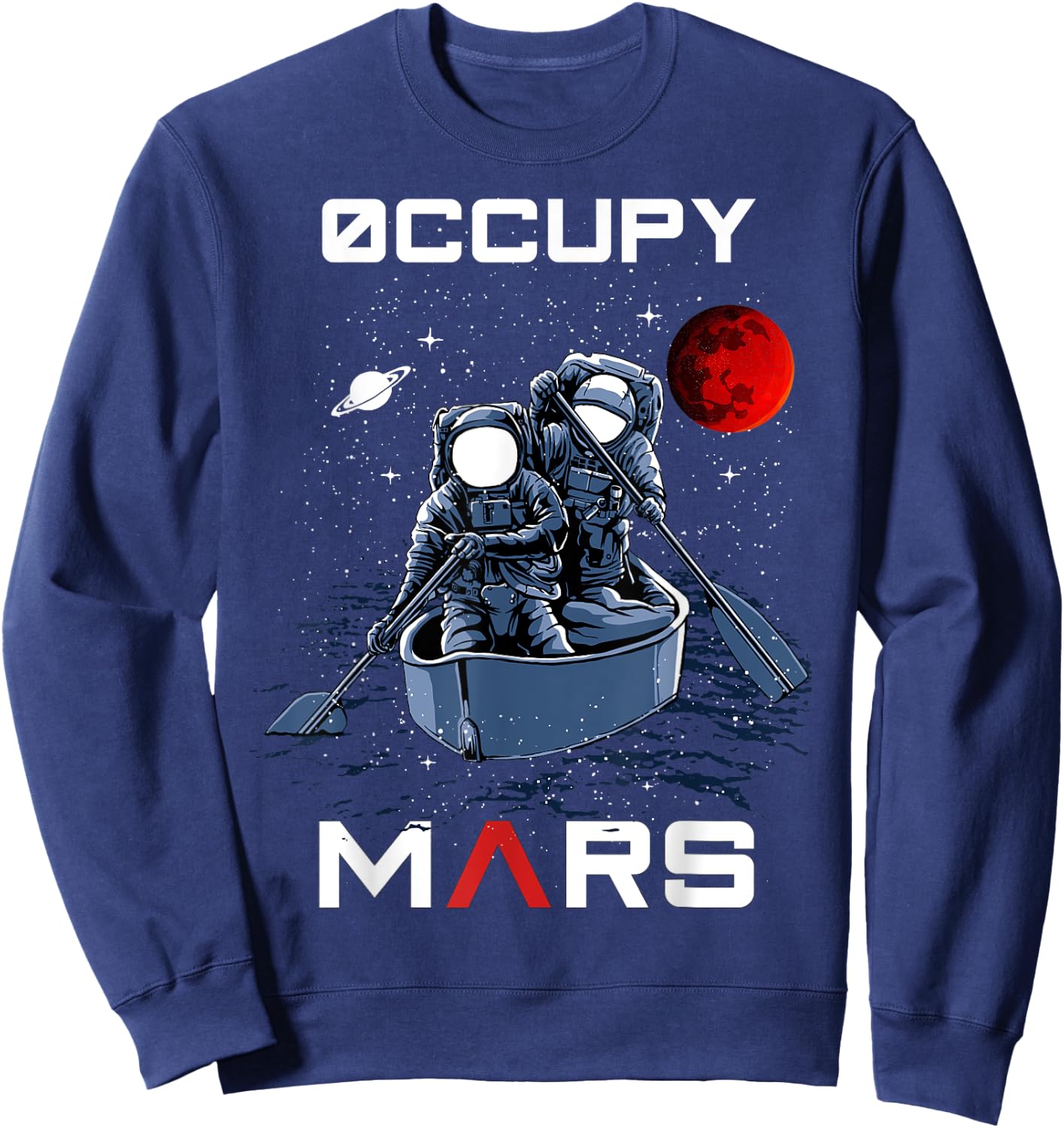 Occupy Mars Astronauts in Space for Kids, Boys Sweatshirt - Sweatshirt | Navy