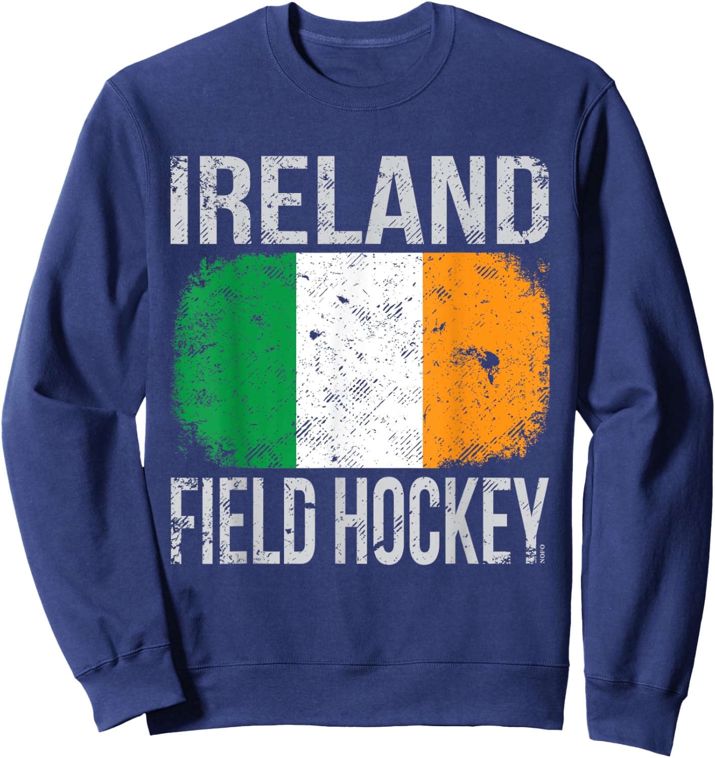 Ireland Field Hockey, Irish Flag Sweatshirt - Sweatshirt | Navy