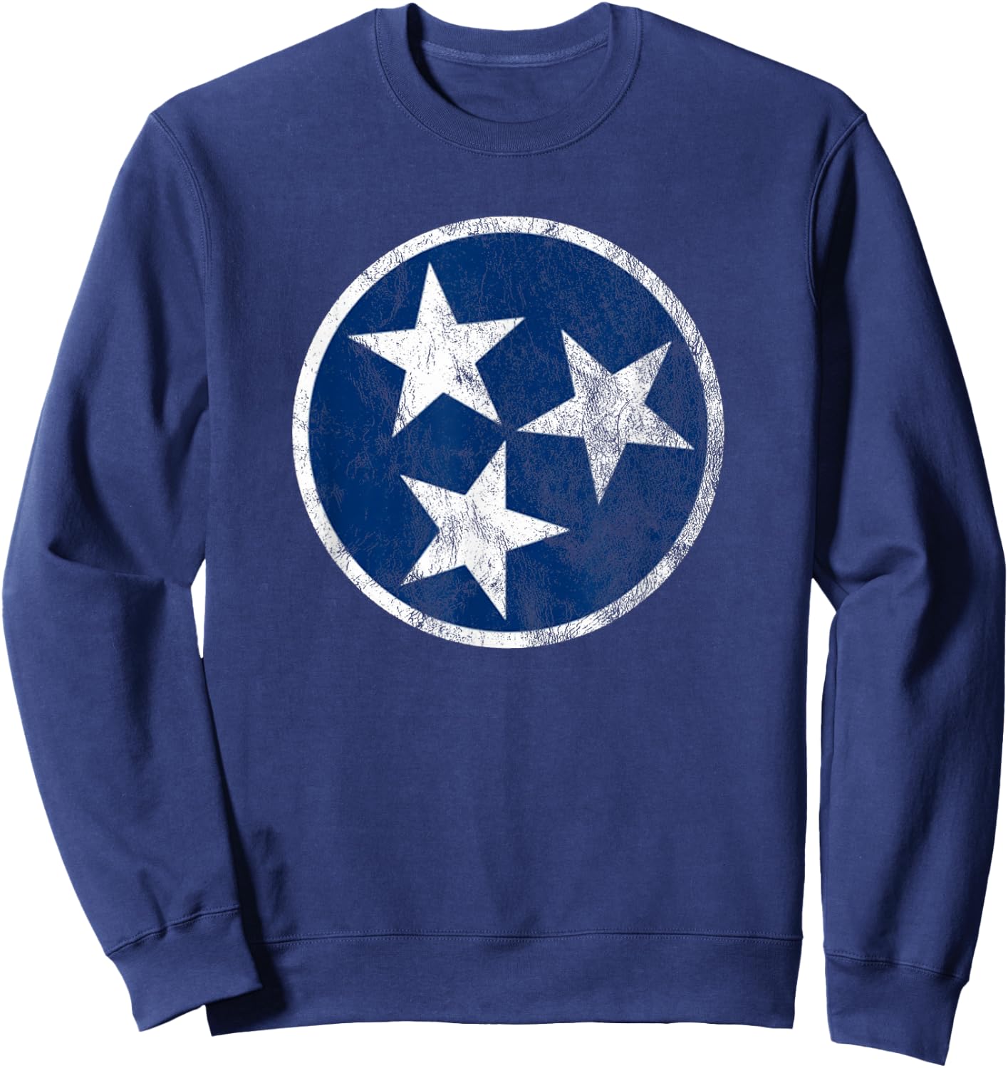 Tennessee State Flag Blue White Stars Traditional Sweatshirt - Sweatshirt | Navy