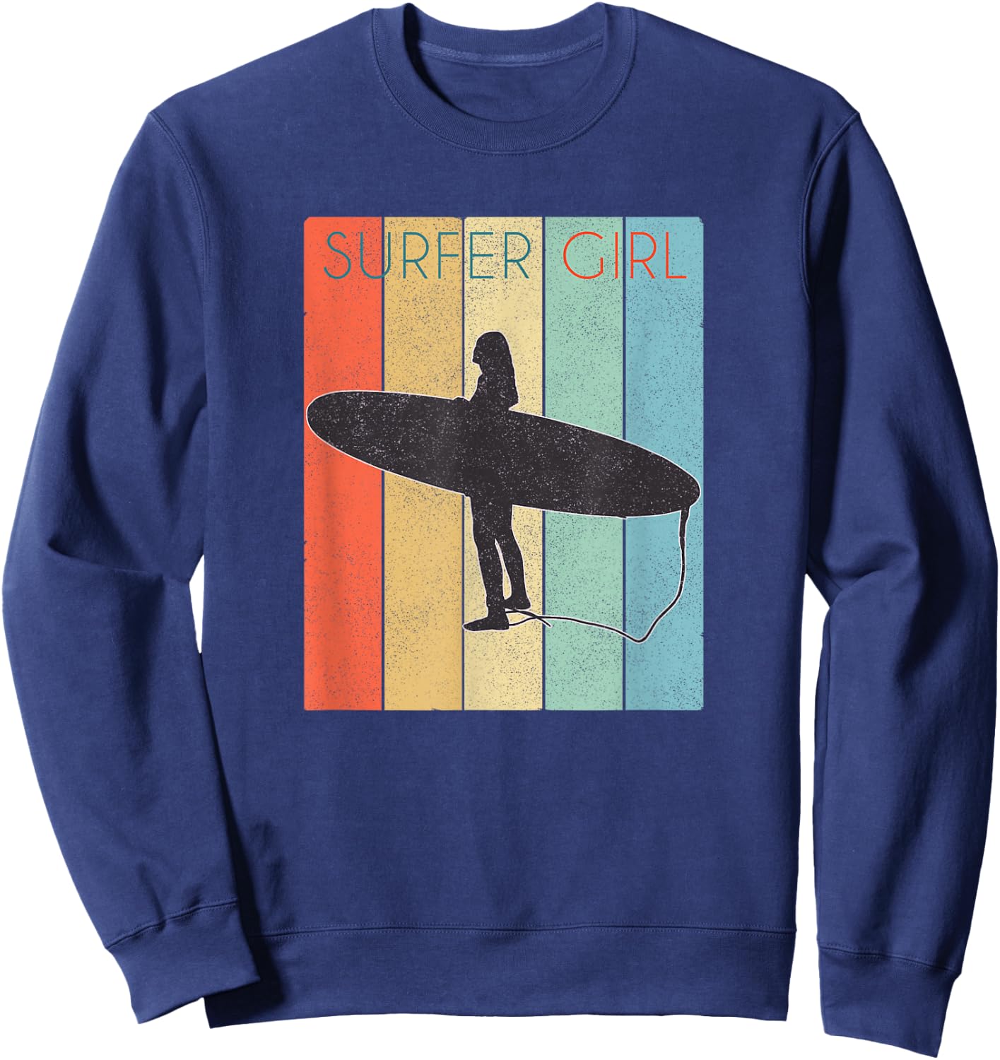 Surfer Girl Surf /Surf Girl Throwback Sweatshirt - Sweatshirt | Navy