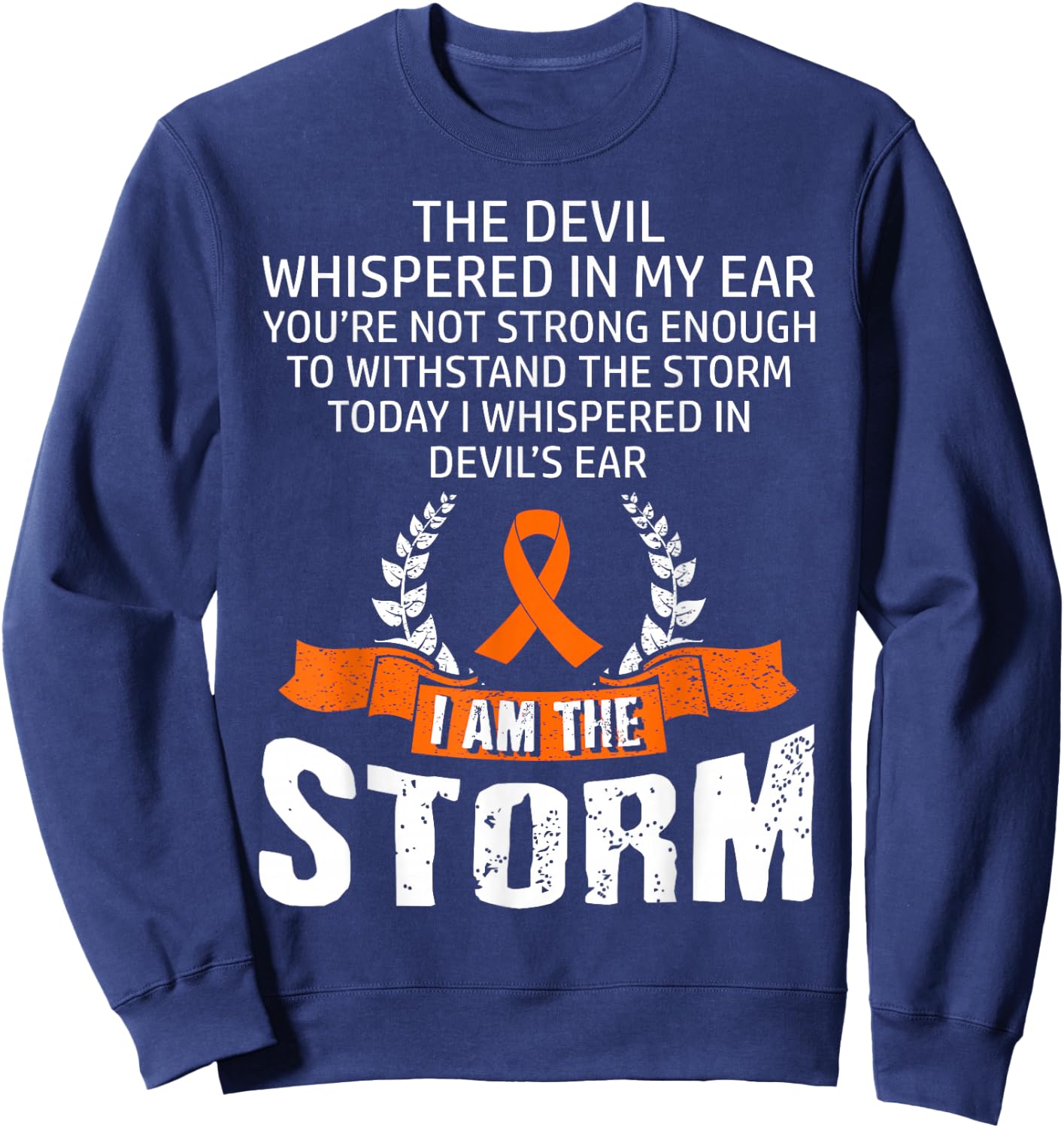 Leukemia Awareness Storm Sweatshirt - Sweatshirt | Navy