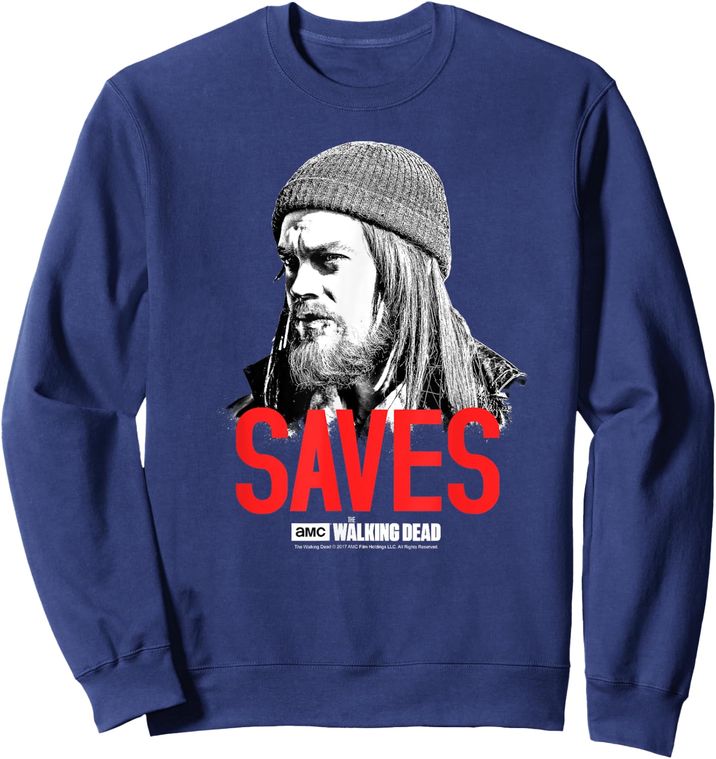 The Walking Dead Jesus Saves Sweatshirt - Sweatshirt | Navy
