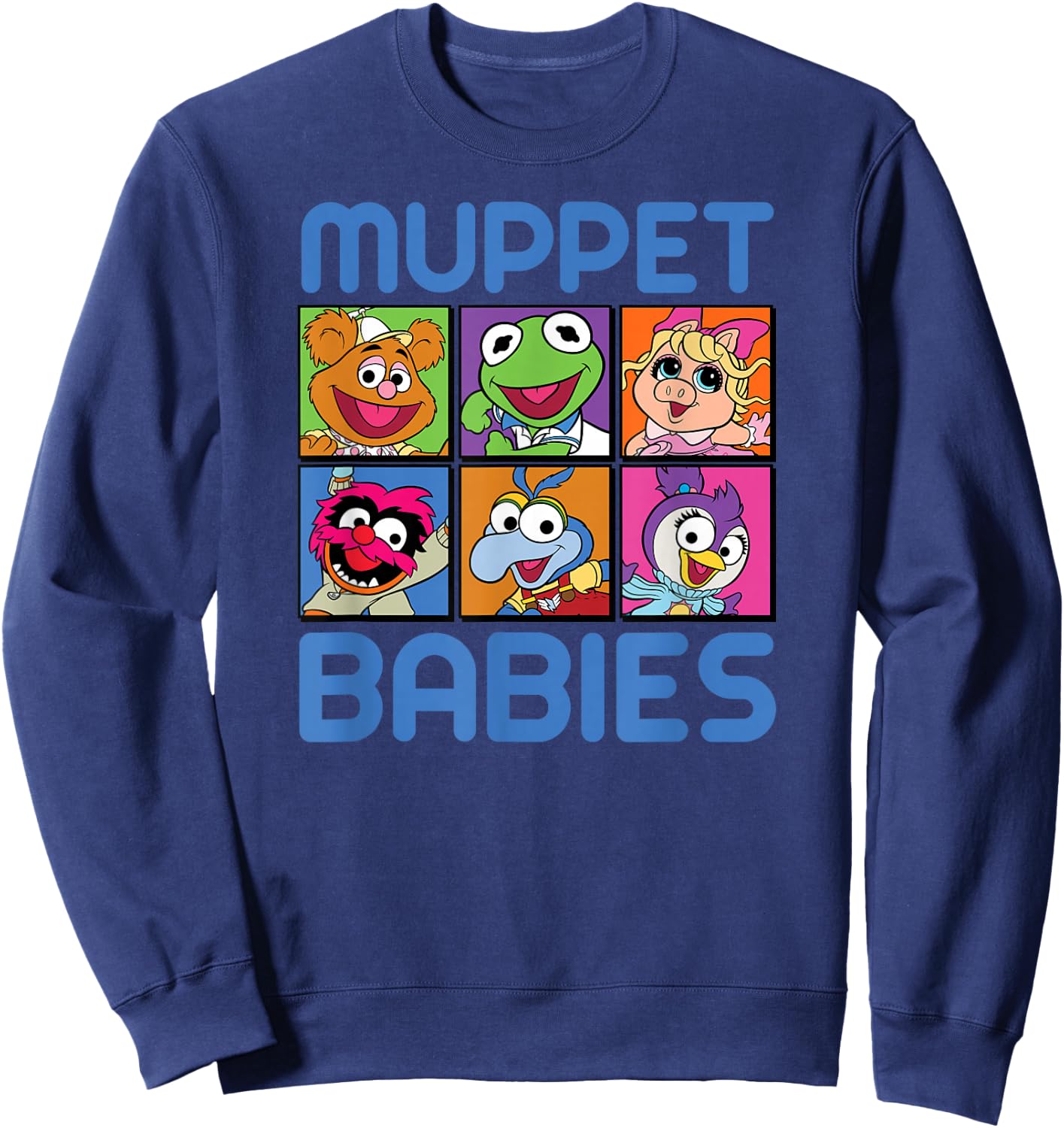 Disney - Muppet Babies Squares Sweatshirt - Sweatshirt | Navy