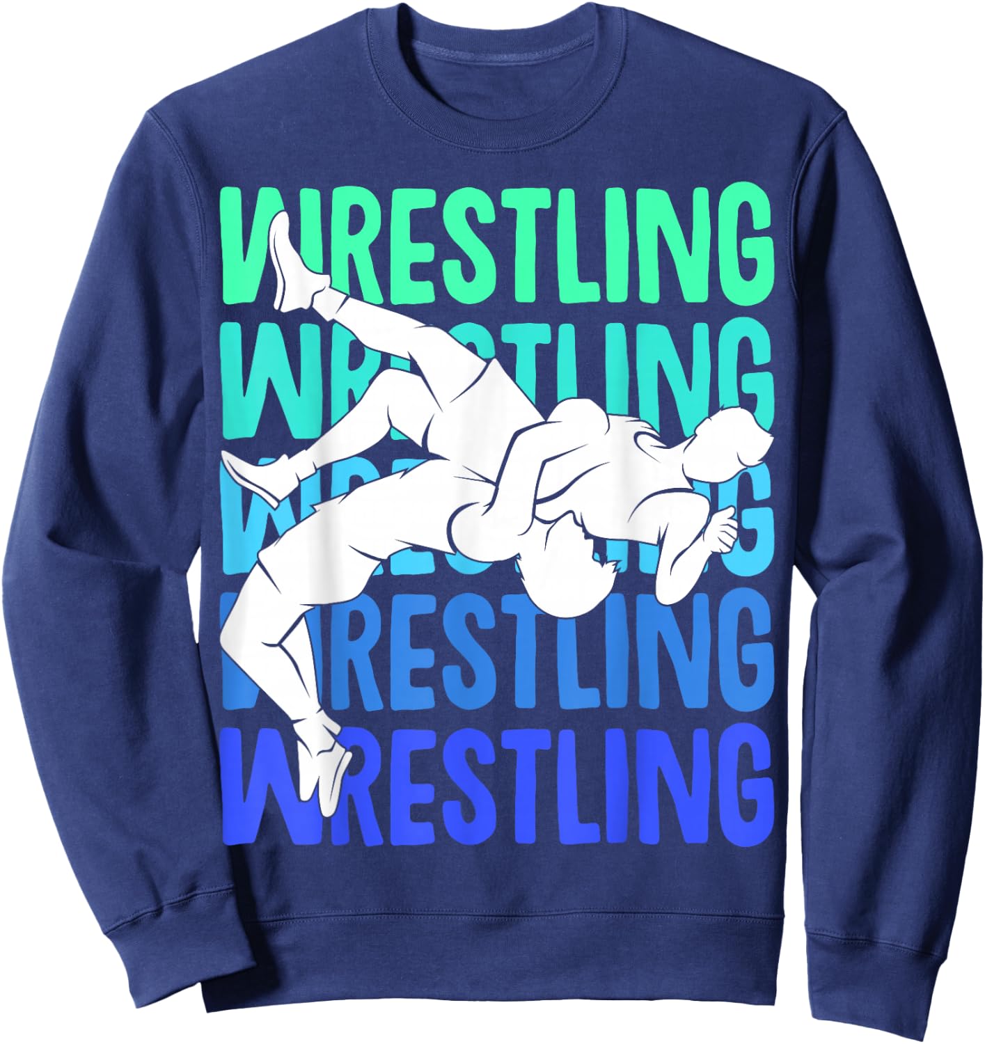Wrestler Wrestling Men Boys Kids Sweatshirt - Sweatshirt | Navy
