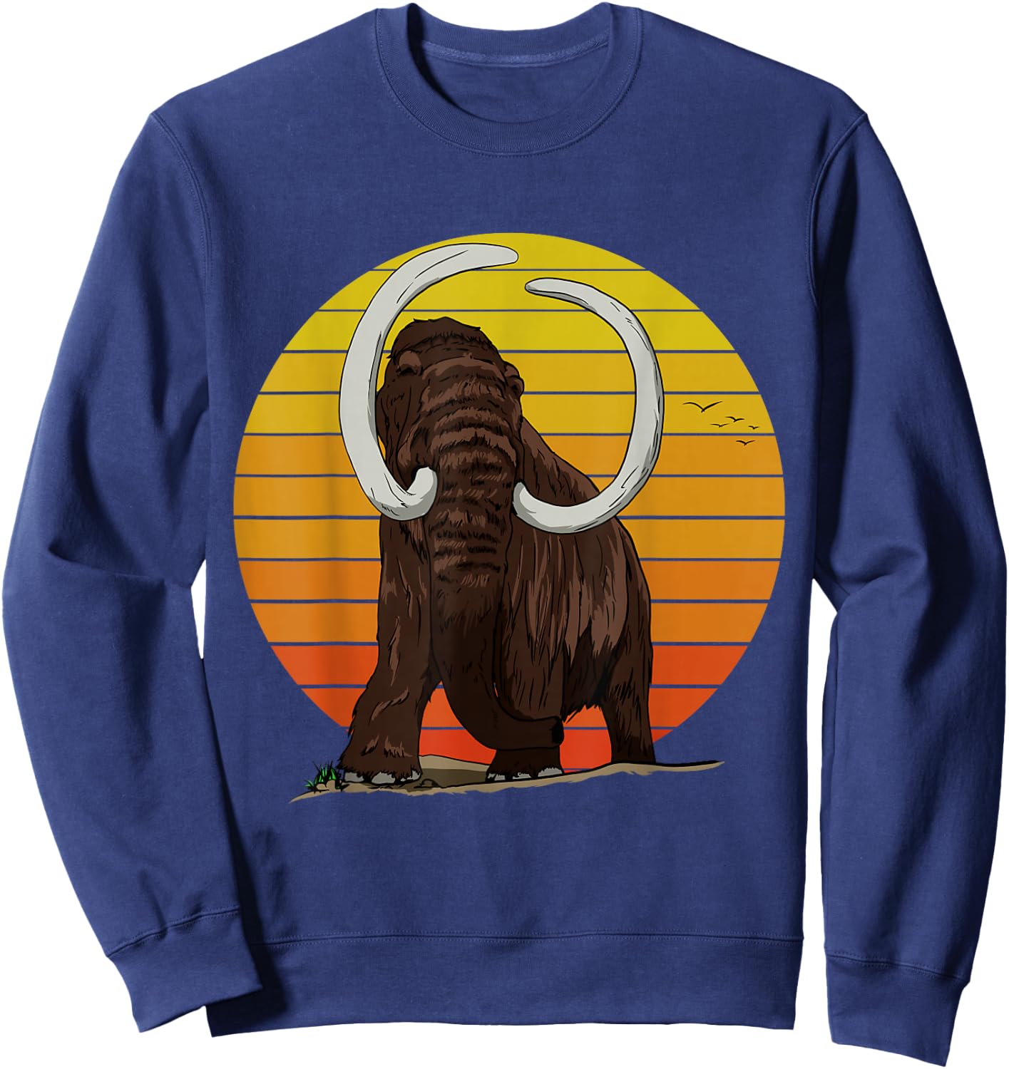 Woolly Elephant with big Ice Age Sun Gift for Mammoths Sweatshirt - Sweatshirt | Navy